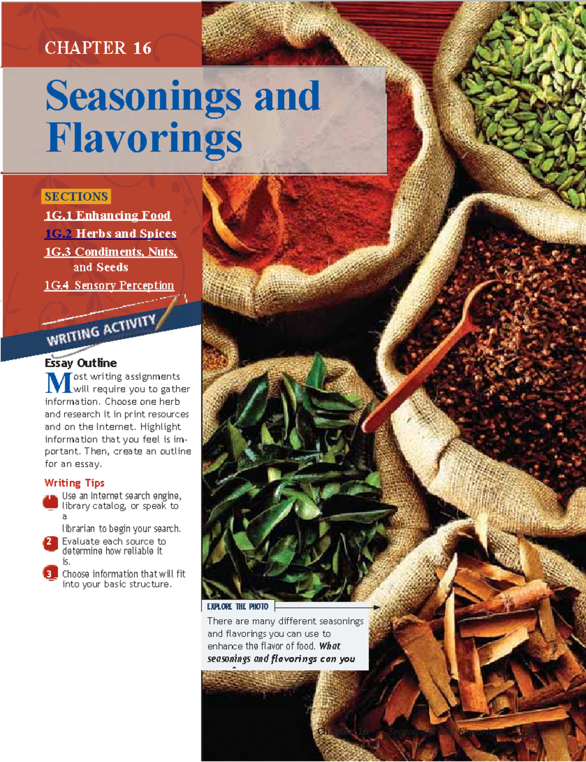 Culinary Essentials: Chapter 16 - Seasonings & Flavorings Guide - Studocu