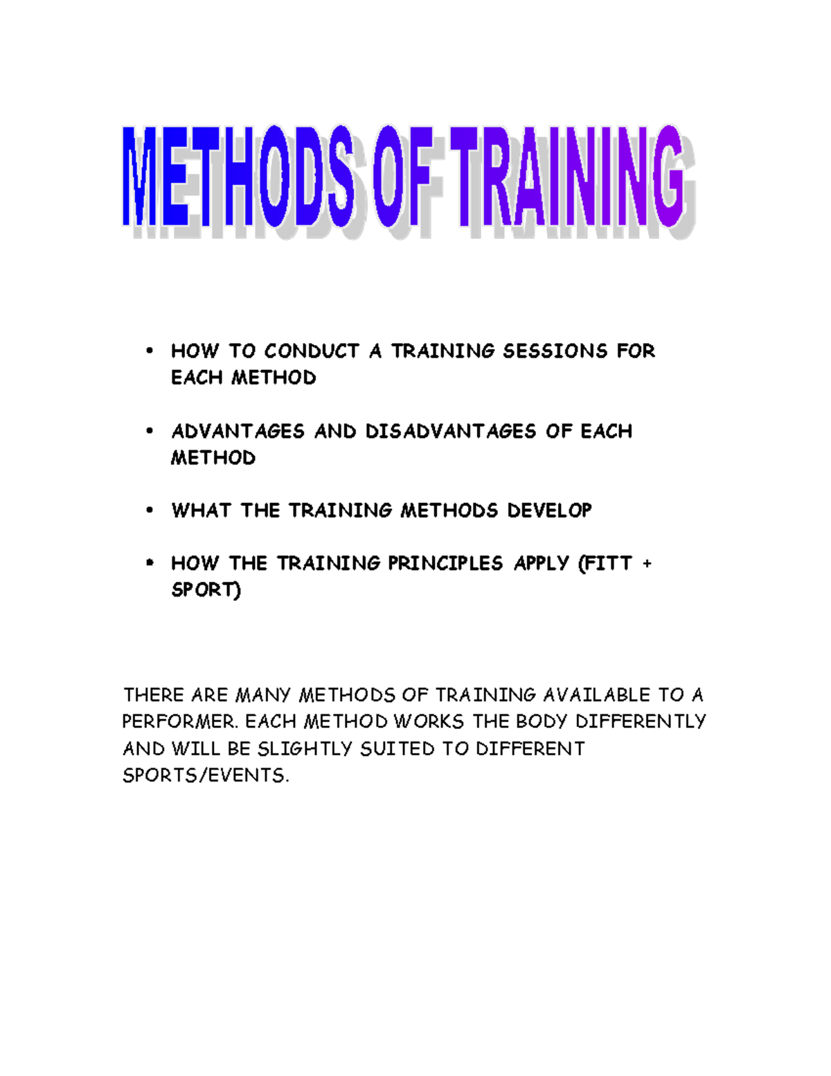 Training Methods: Conducting Effective Sessions and Key Advantages ...