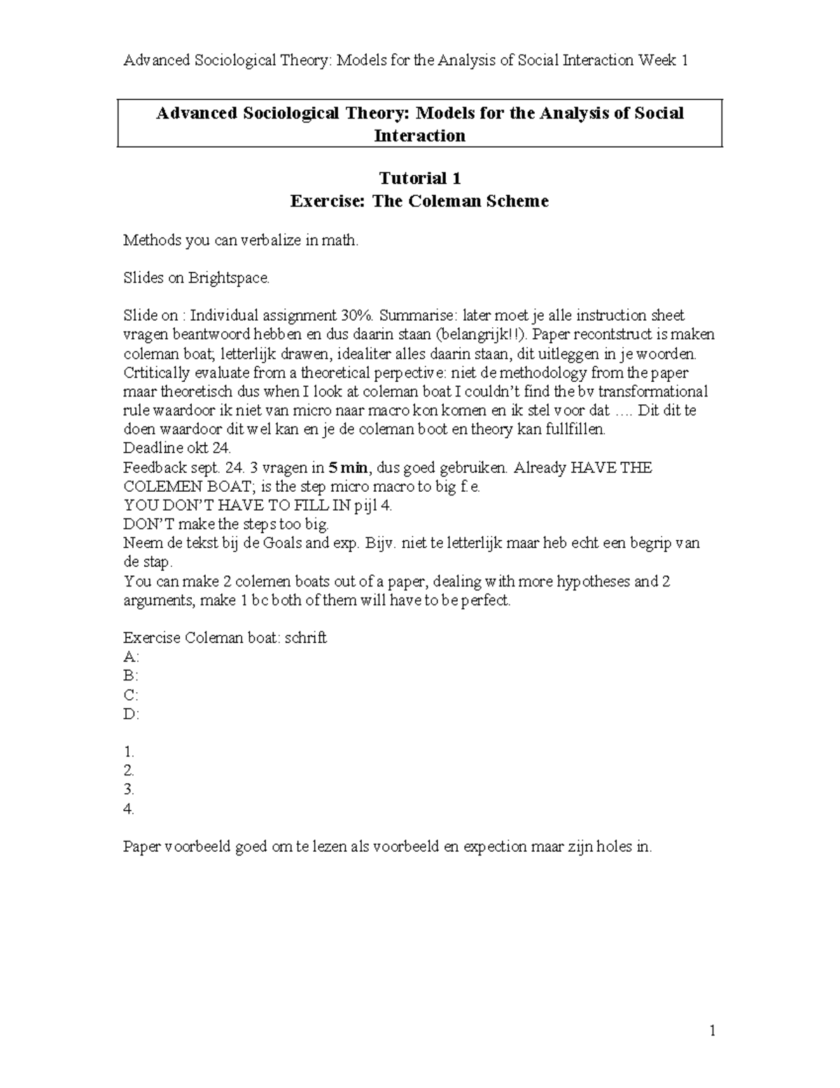 AST 101: Week 1 Tutorial on Coleman Scheme & Social Interaction ...