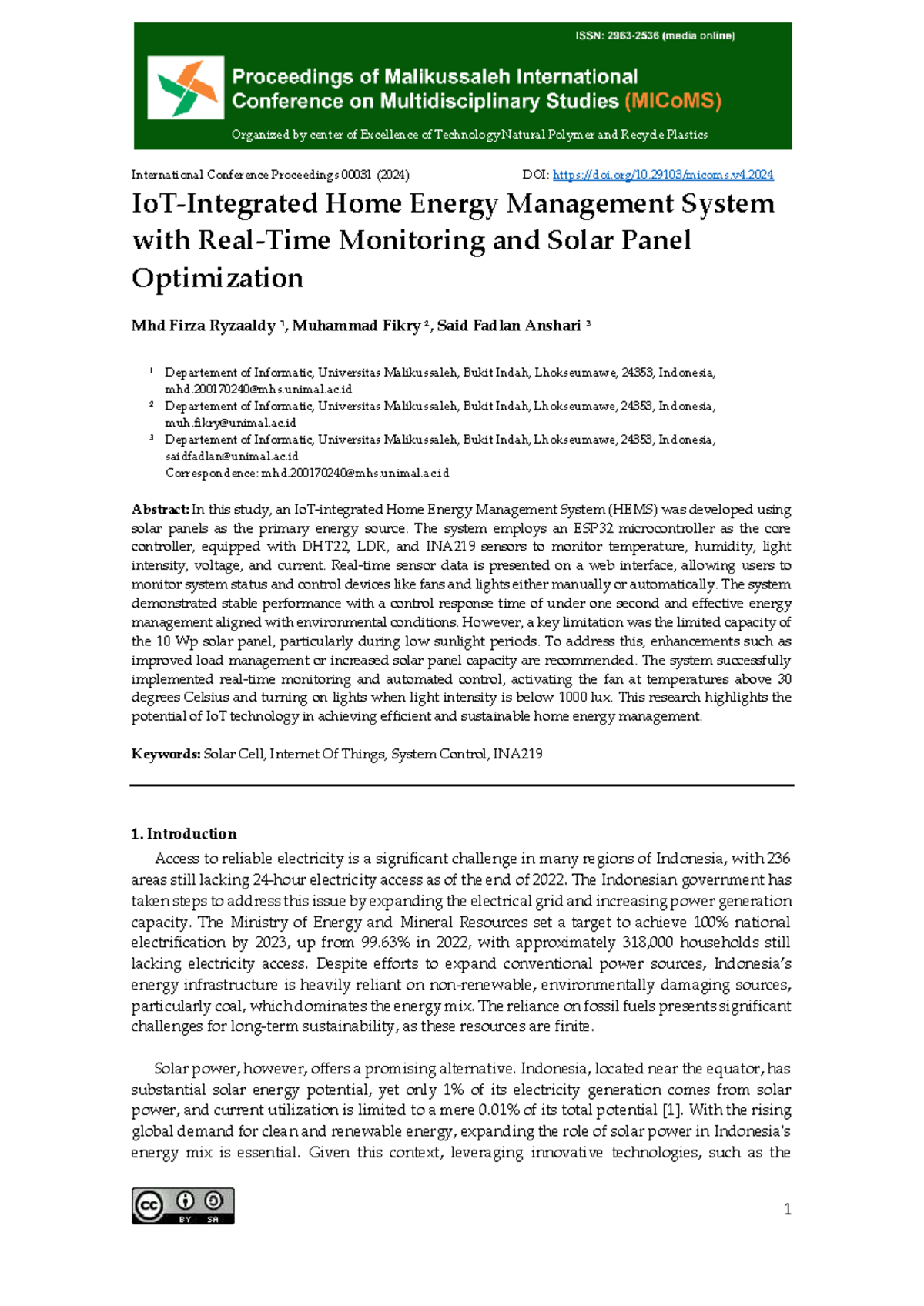 IoT-Integrated Home Energy Management System (HEMS) for Solar ...