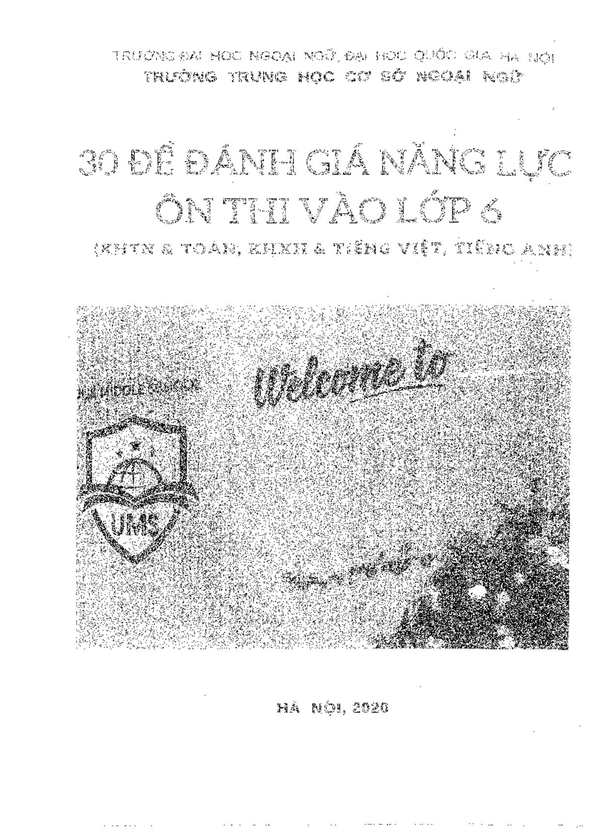 30 Đề Đánh Giá Năng Lực Ôn Thi Vào Lớp 6 - UMS 2020 - Studocu