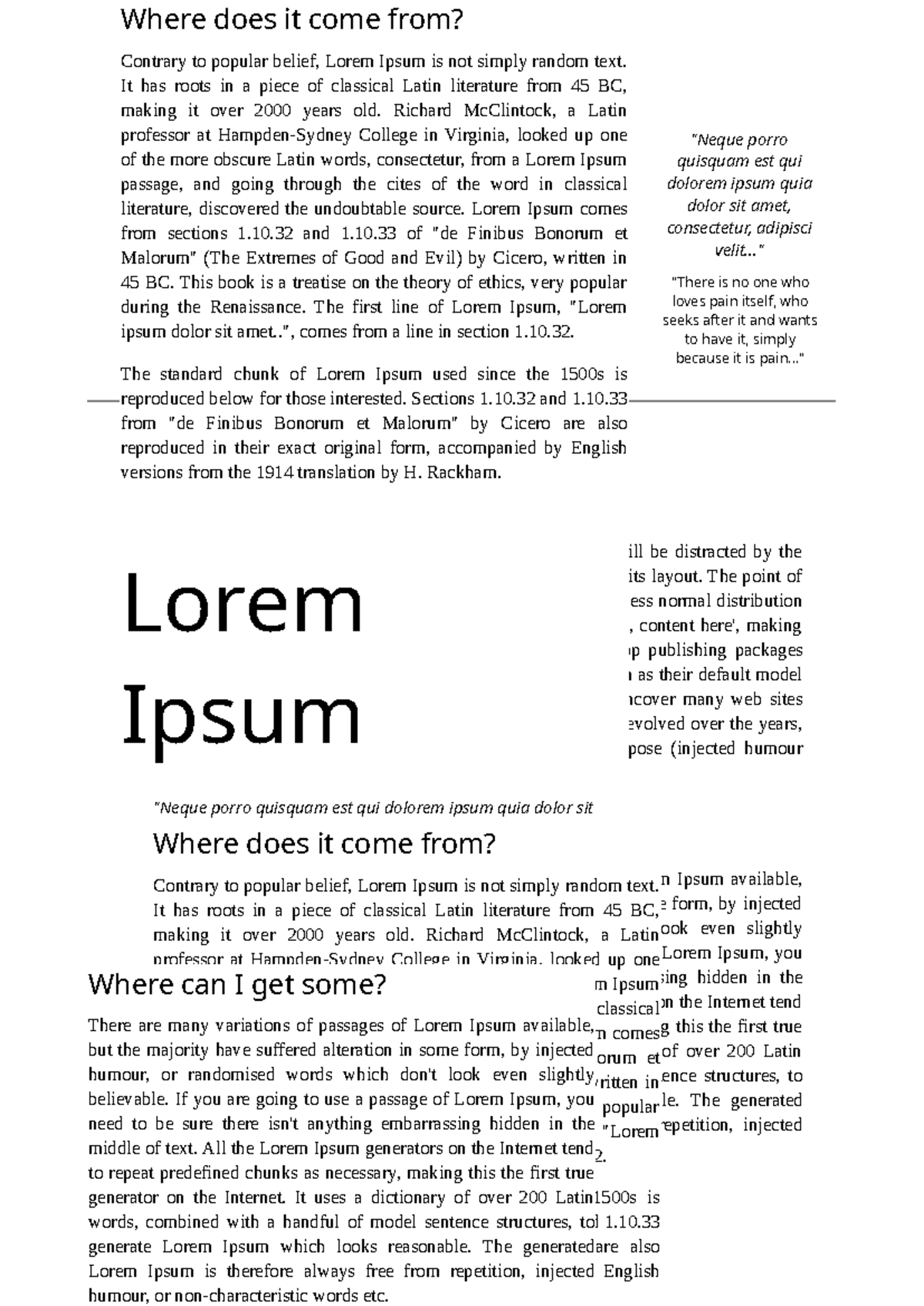 Exploring the Origins of Lorem Ipsum: A Historical Insight - Studocu