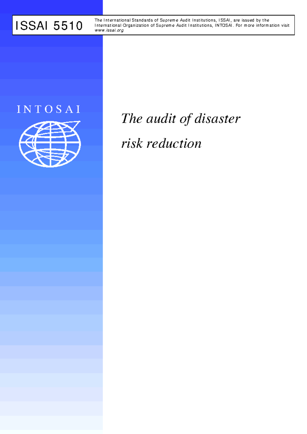 Issai-5510-e - 1234 - ISSAI 5510 The International Standards of Supreme ...