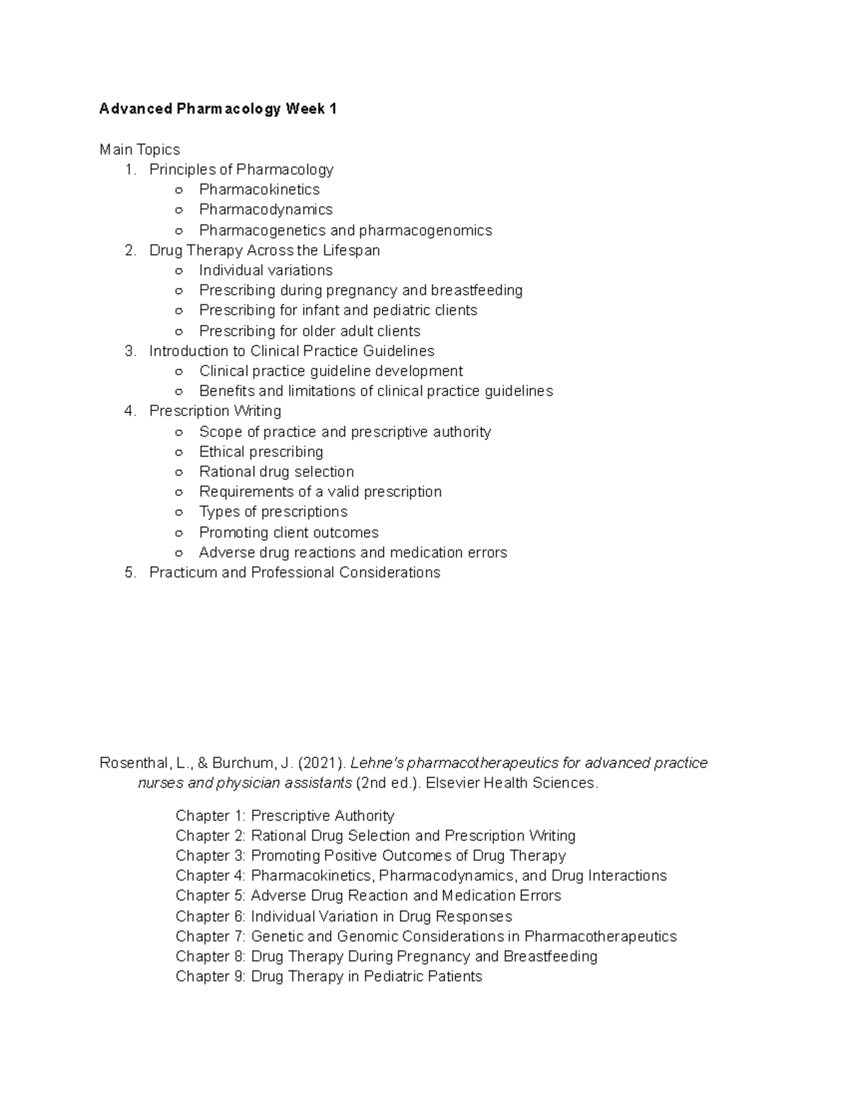 Pharma 501: Week 1 overview of pharmacology principles and practices ...