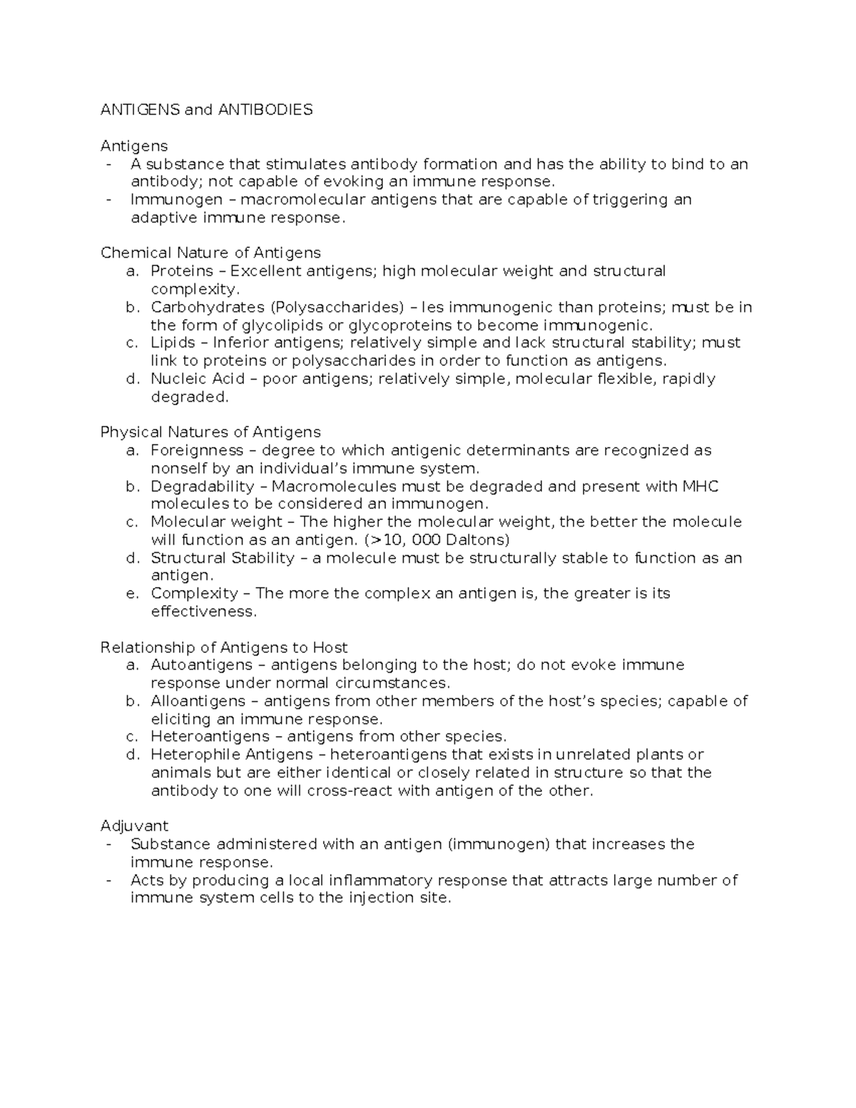 Antigens-and- Antibodies - ANTIGENS and ANTIBODIES Antigens - A ...