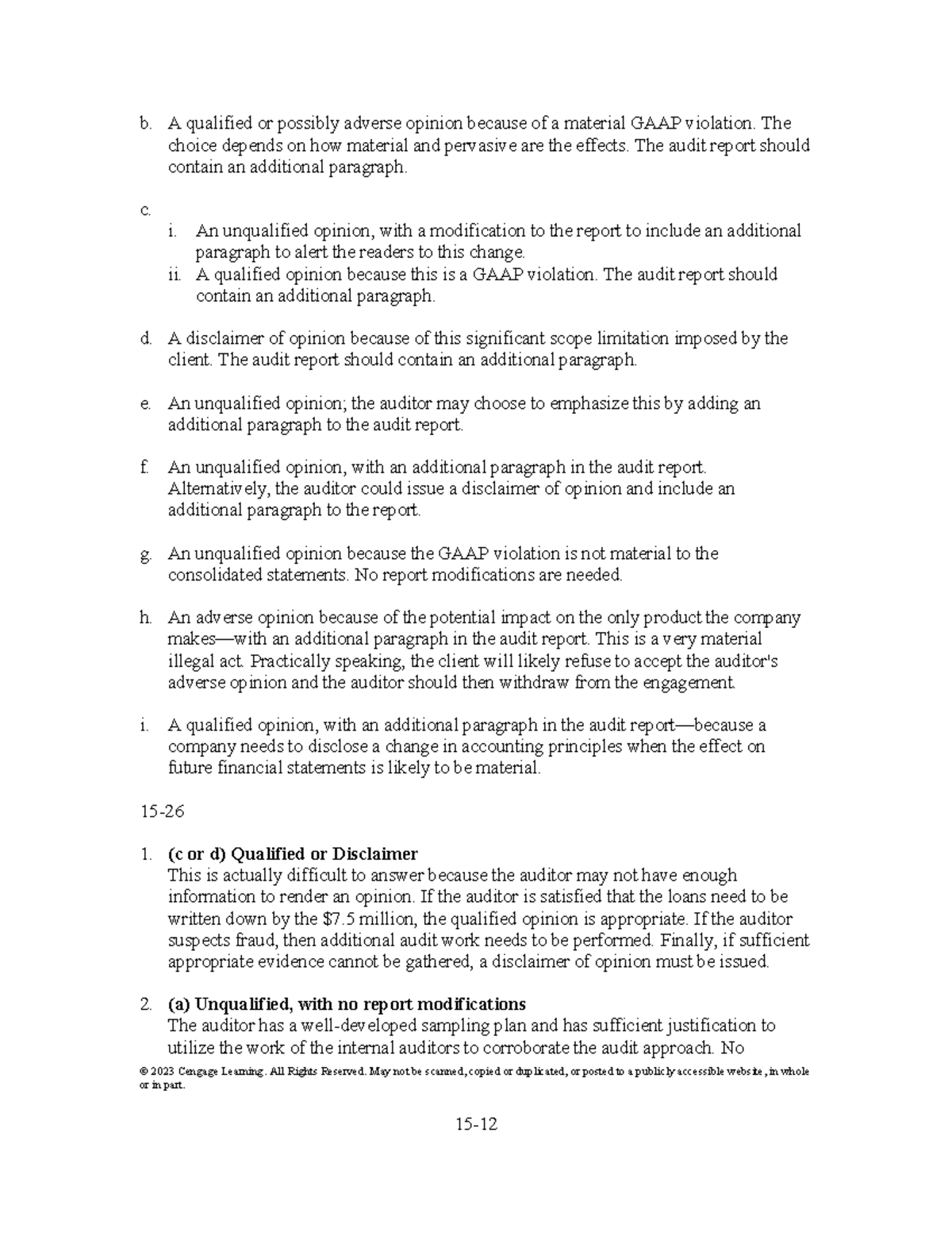 Auditing Opinions and Report Modifications - SM 503 - Studocu