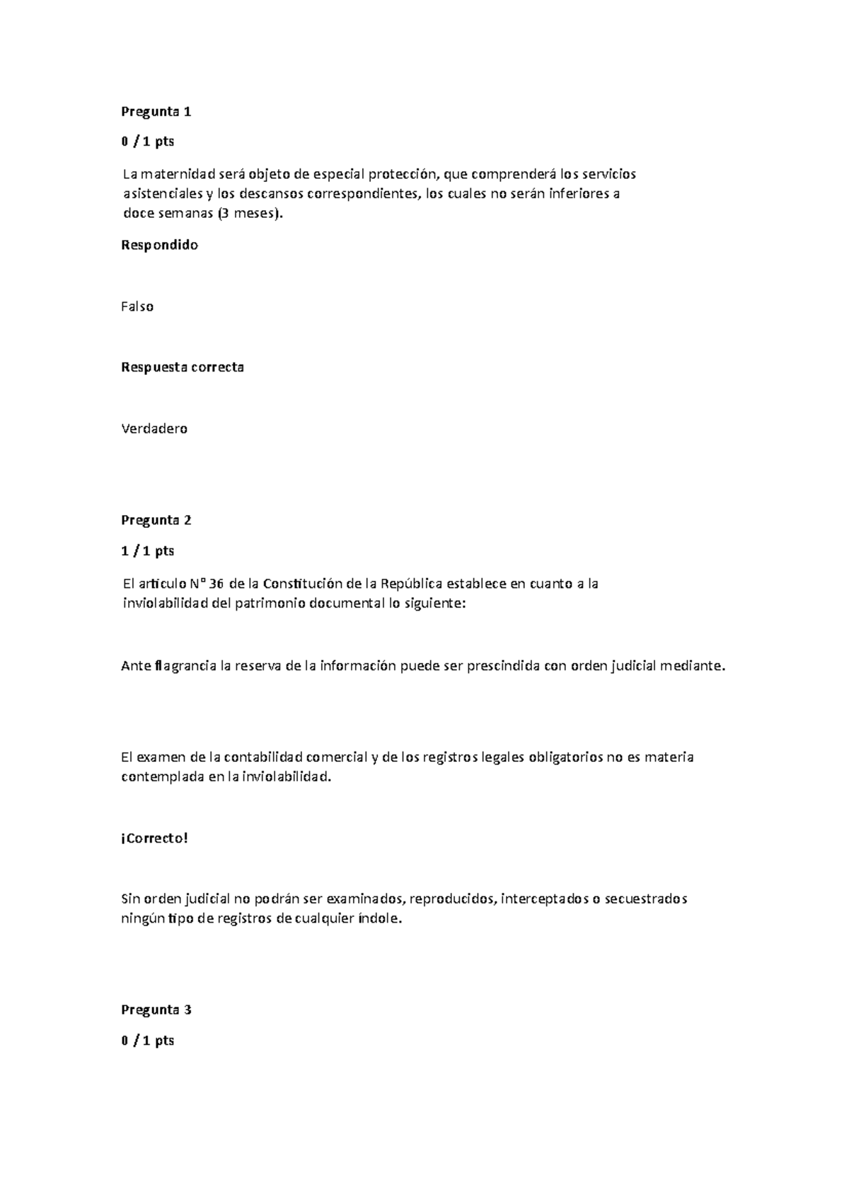 Examen de Derecho Constitucional - Unidad IV (Preguntas y Respuestas ...