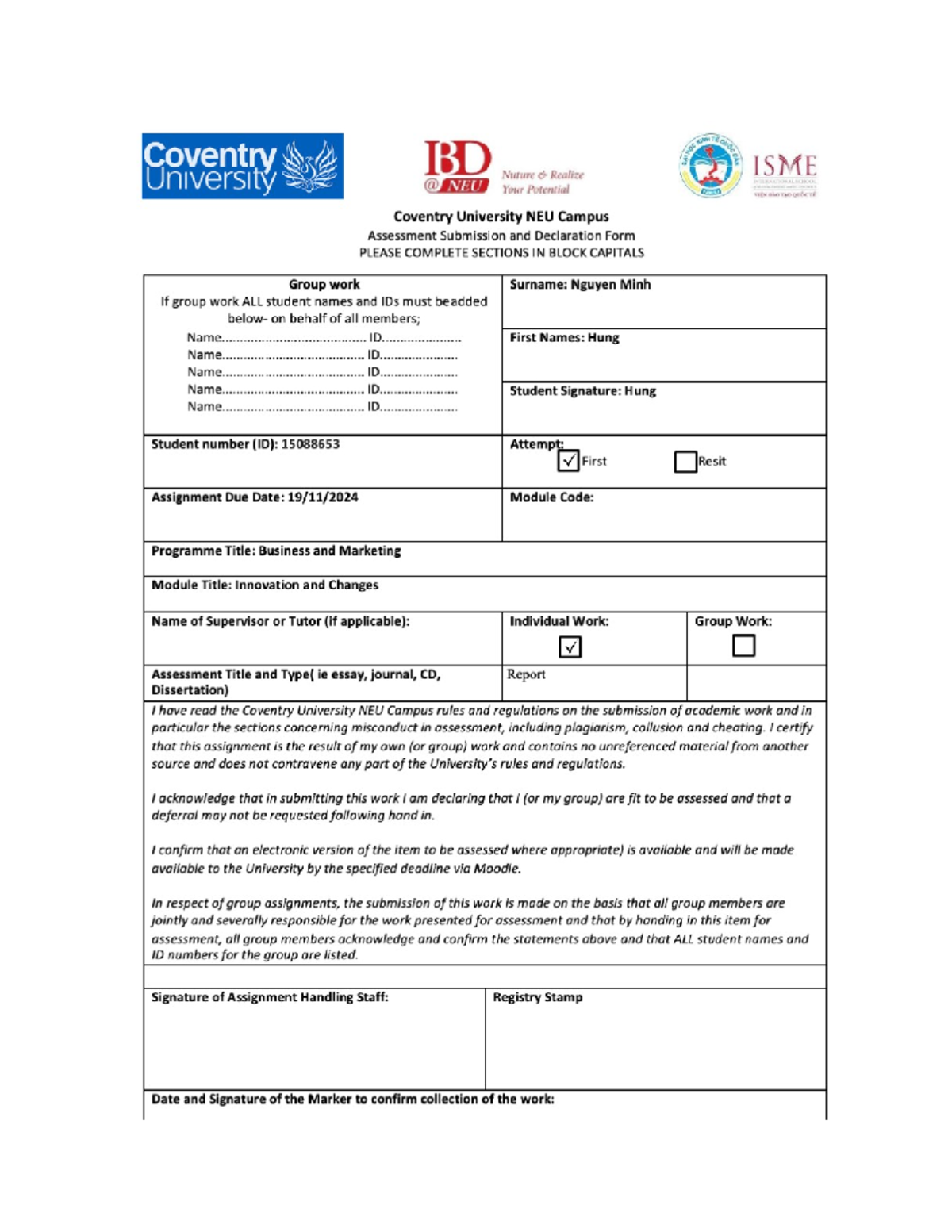 15088653 IC CW1 - VCP Holdings Assignment: Digital Transformation ...