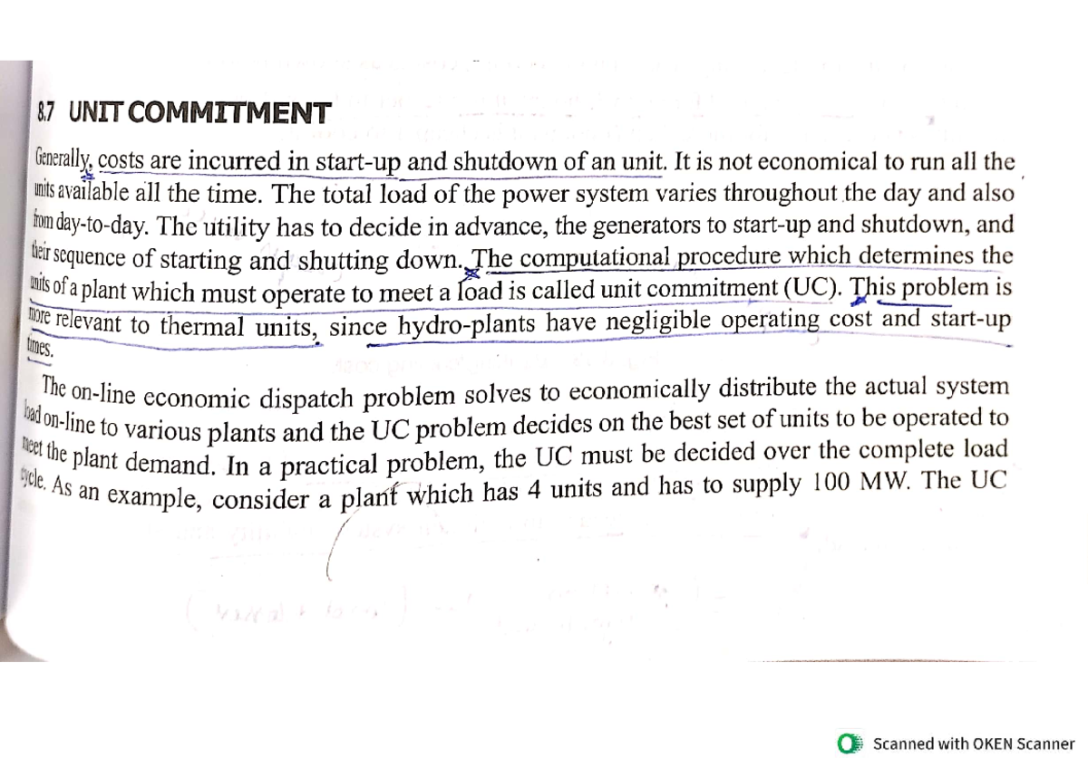 PSA-2 Module-4: Unit Commitment and Dynamic Programming Analysis - Studocu