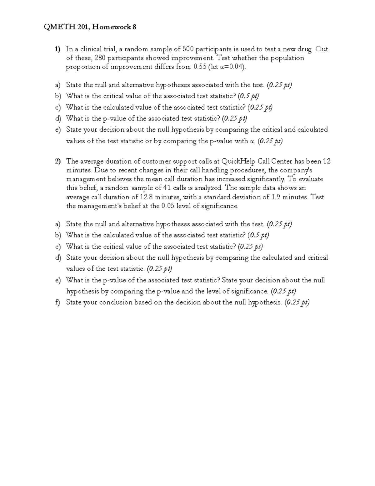 Statistical Analysis of Clinical Trials and Correlation Testing ...
