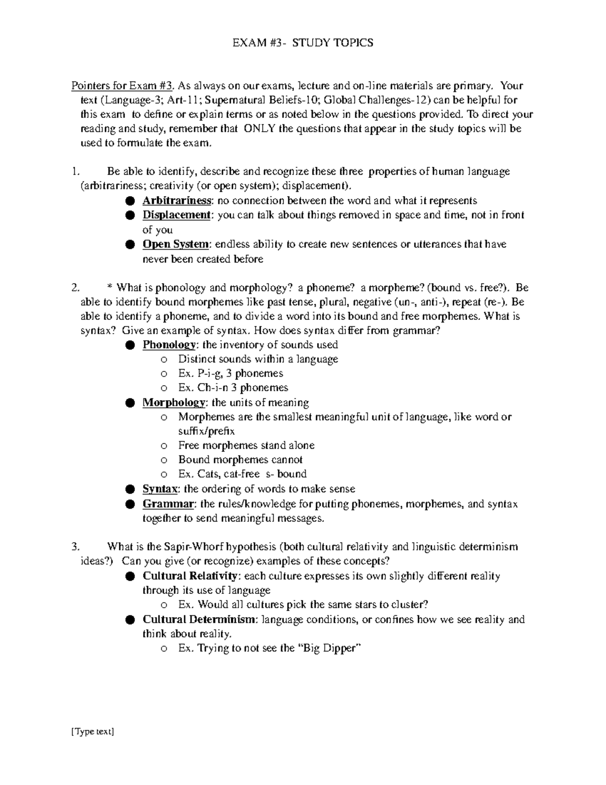 ANT 102 Study Guide for Final Exam: Key Topics and Concepts - Studocu