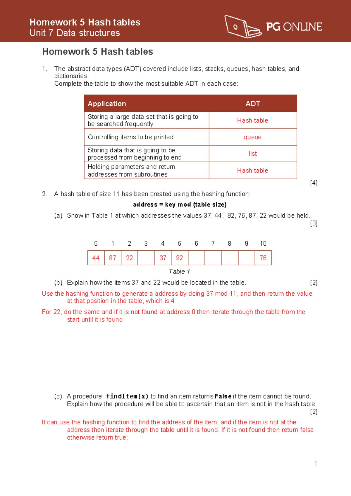 Data Structures Homework 5: Exploring Hash Tables Analysis - Studocu
