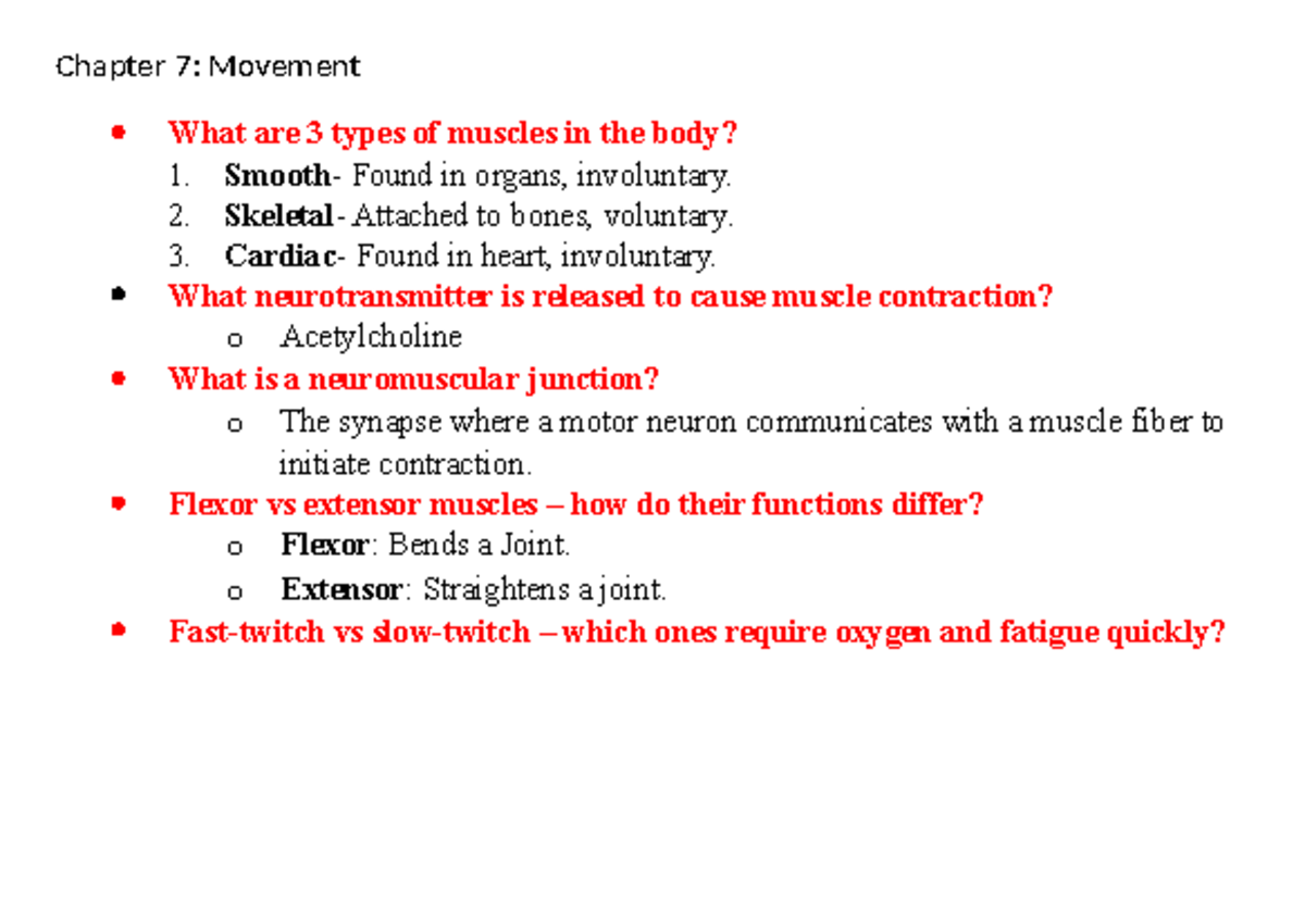 Chapter Notes on Neurological Functions and Sleep Patterns (PSY 101 ...