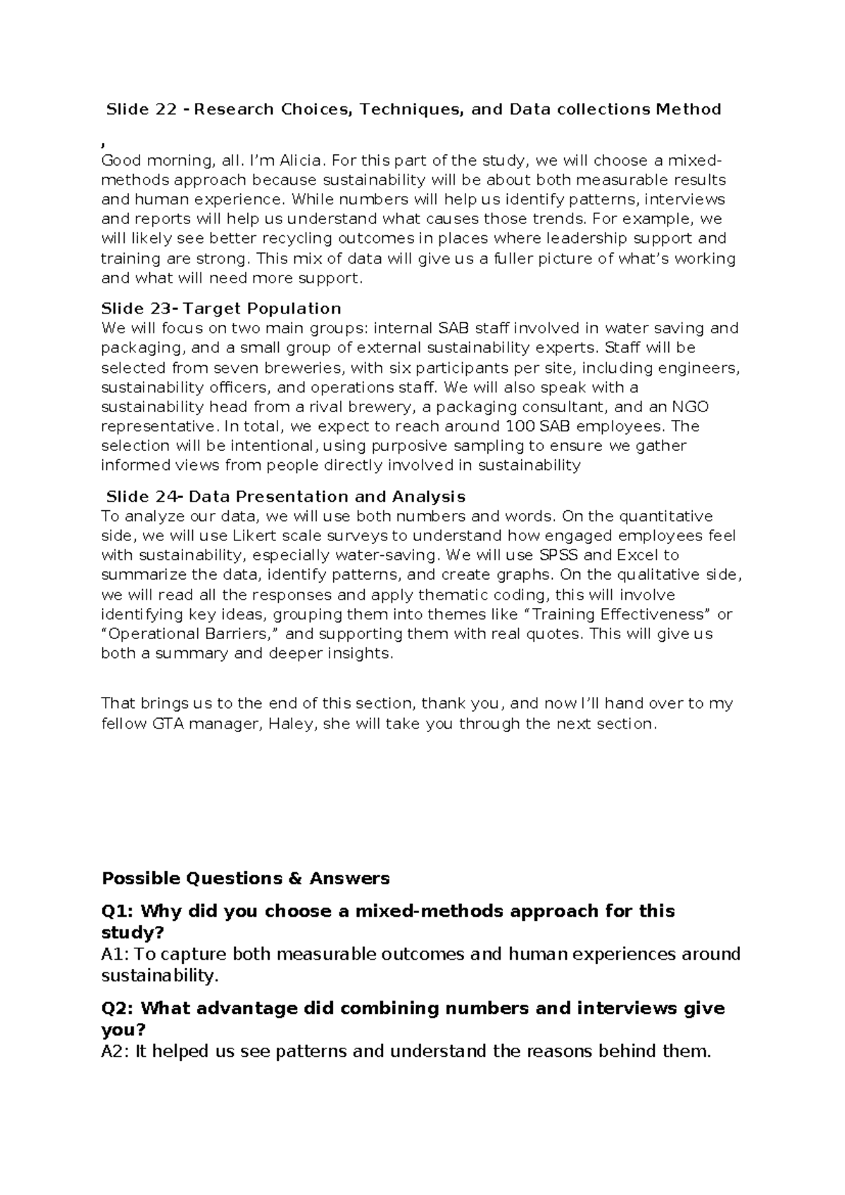 Slide 22-24: Research Choices & Data Collection Methods in ...