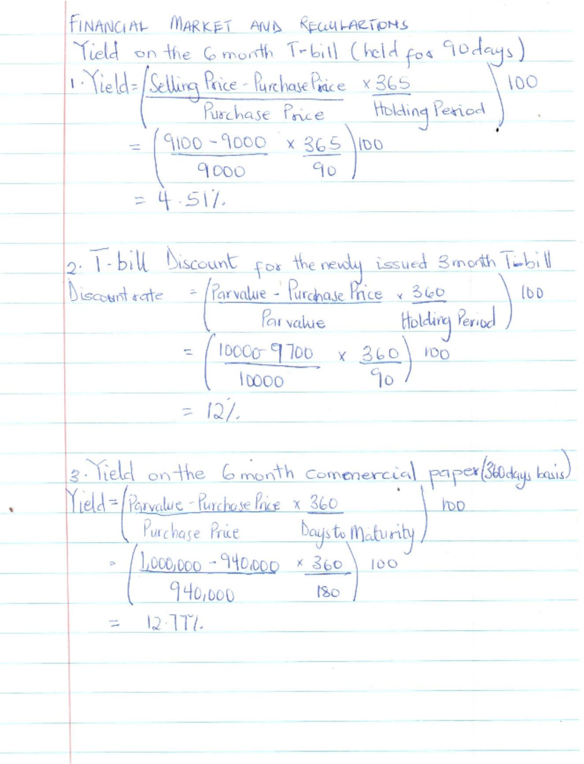 financial-market-regulations-key-yield-calculations-and-valuations