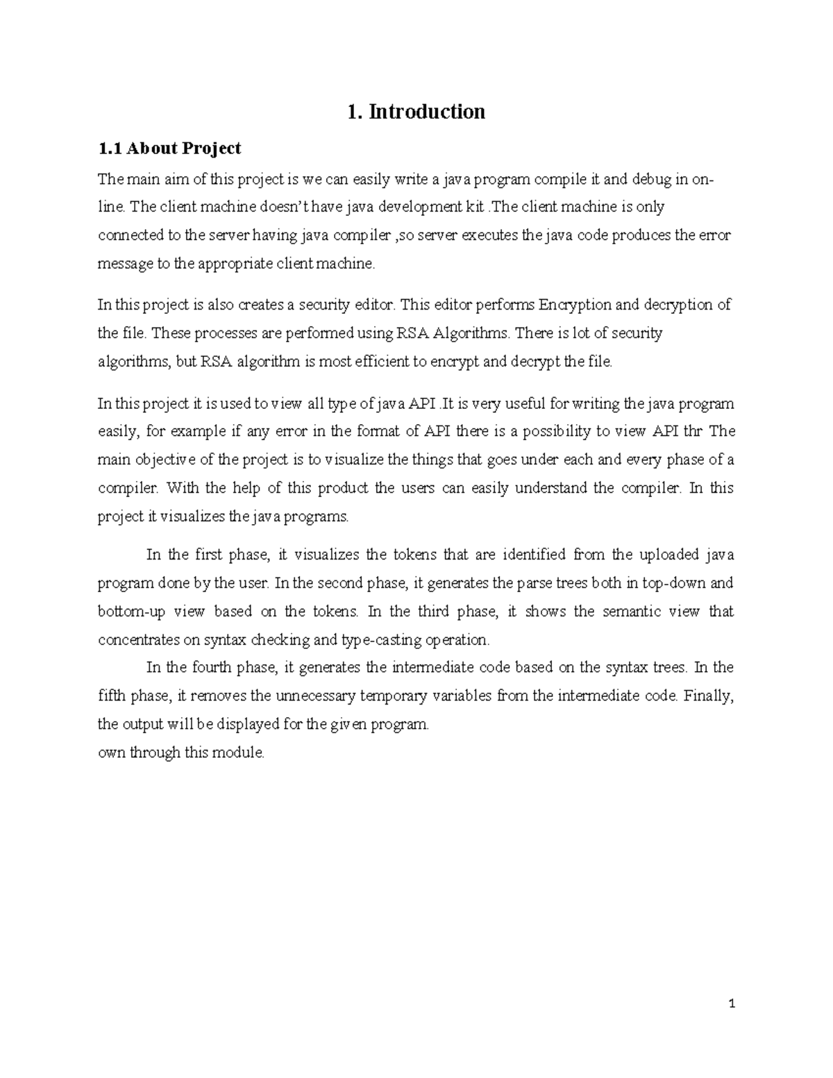 Java Compiler Visualization Project Report (COMP101 Final Exam) - Studocu