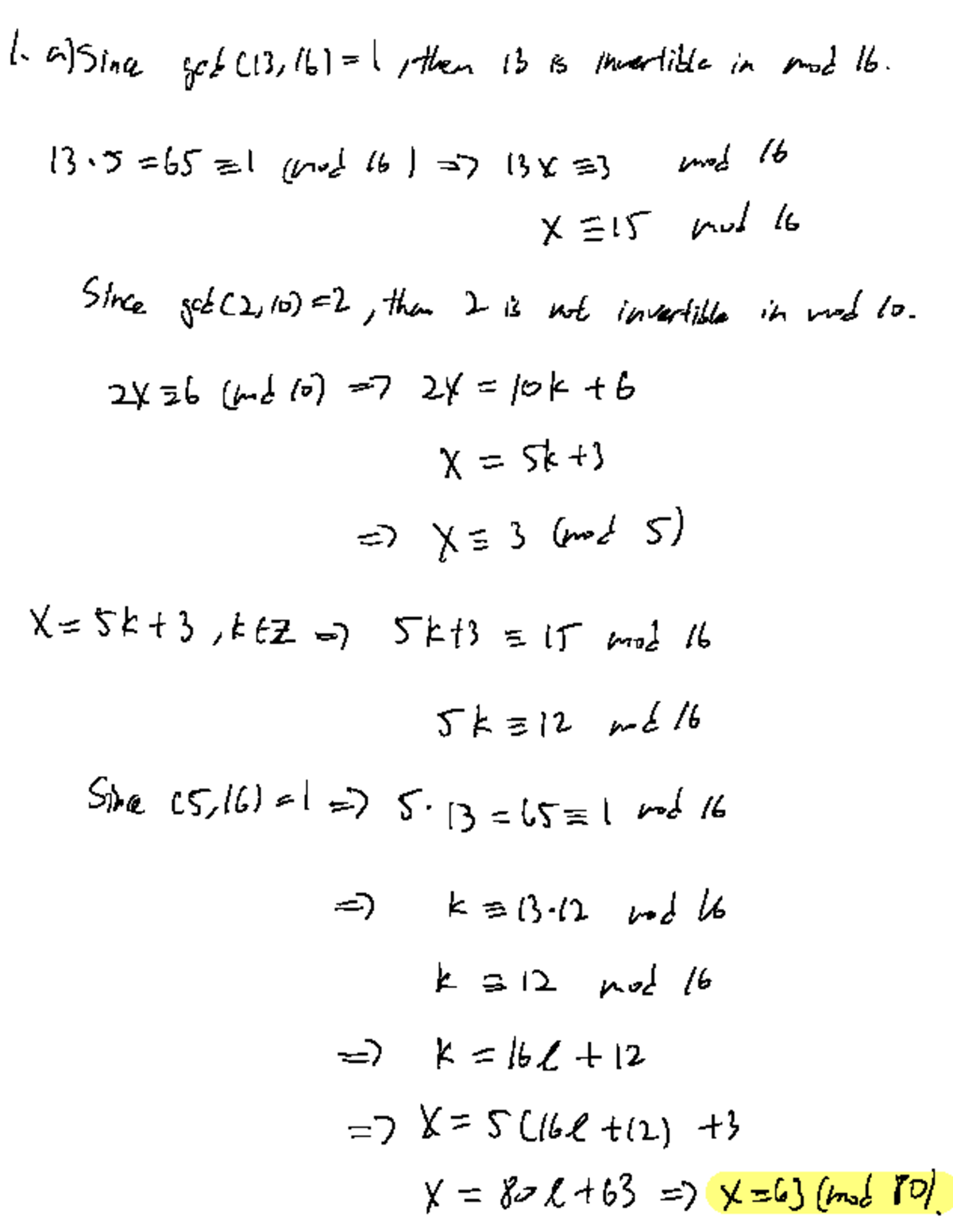 PS3 315 - Problem Set 3: Invertible Elements and Modular Arithmetic ...