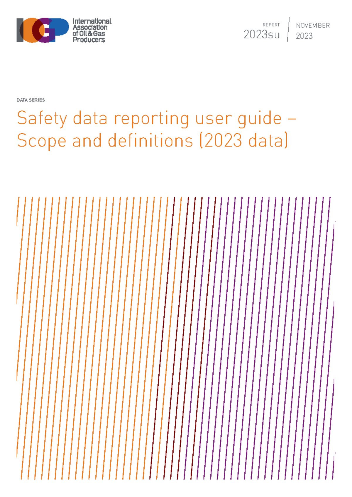 Safety Data Reporting User Guide - IOGP 2023 Edition - Studocu