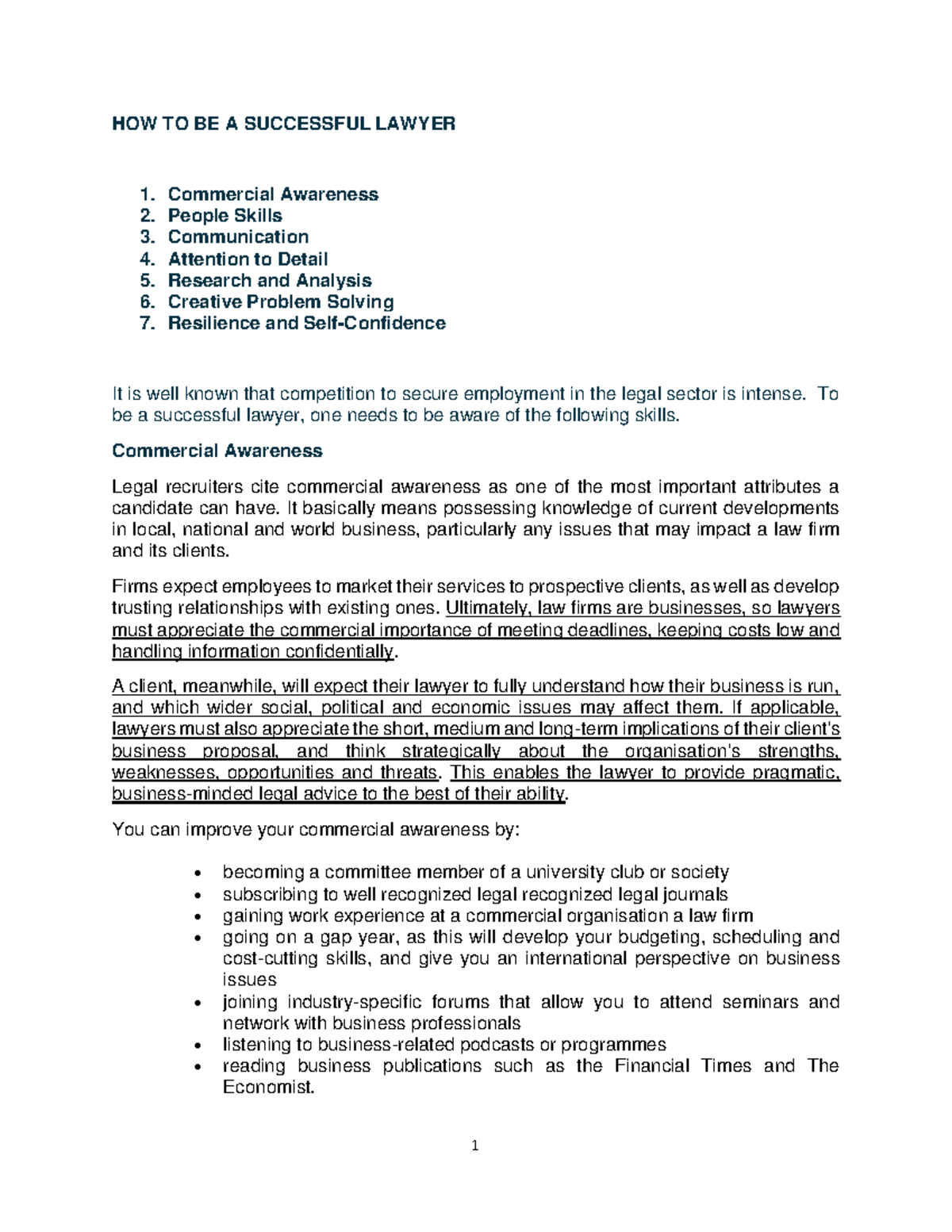 COMM 16 - Essential Skills for Aspiring Lawyers - Studocu