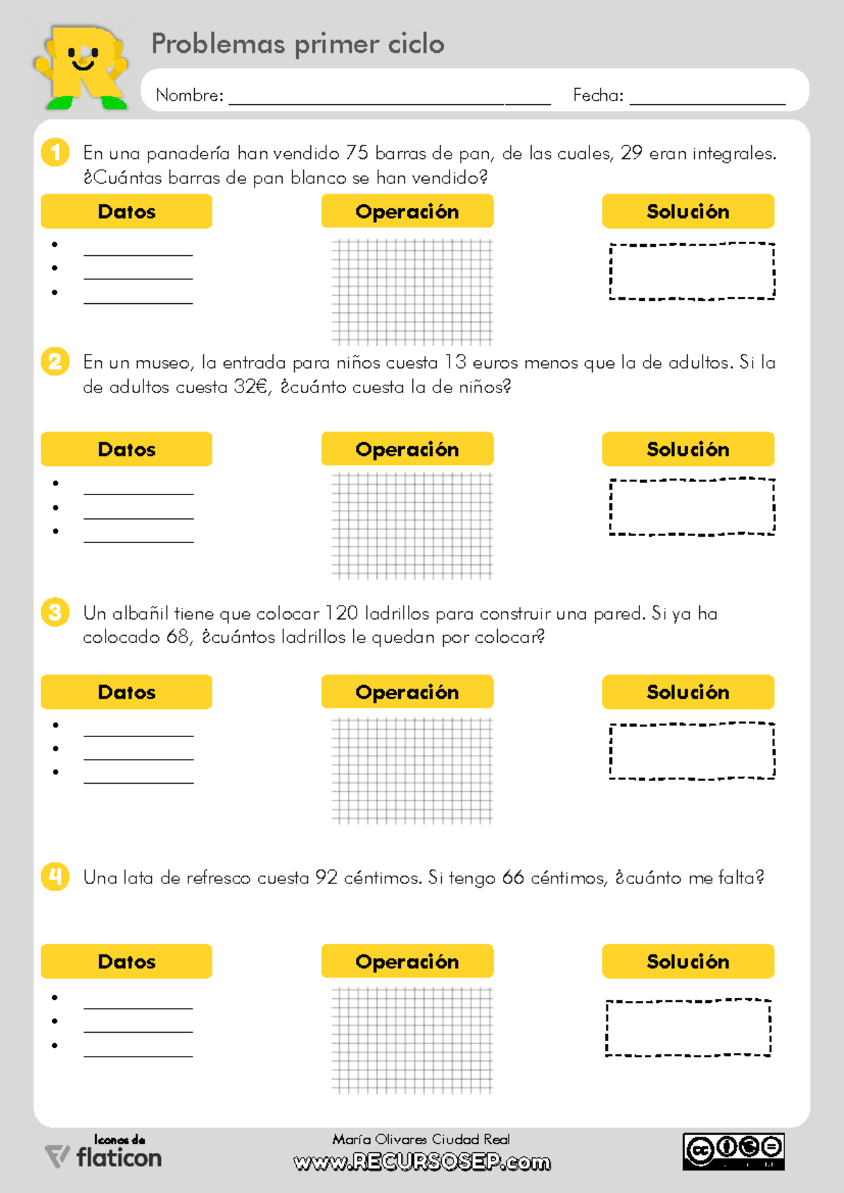 Problemas de Matemáticas para Primer y Segundo Ciclo - Enero - Studocu