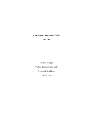 Chap 2 C213 Overview of Financial Statement - C213 – Accounting for ...