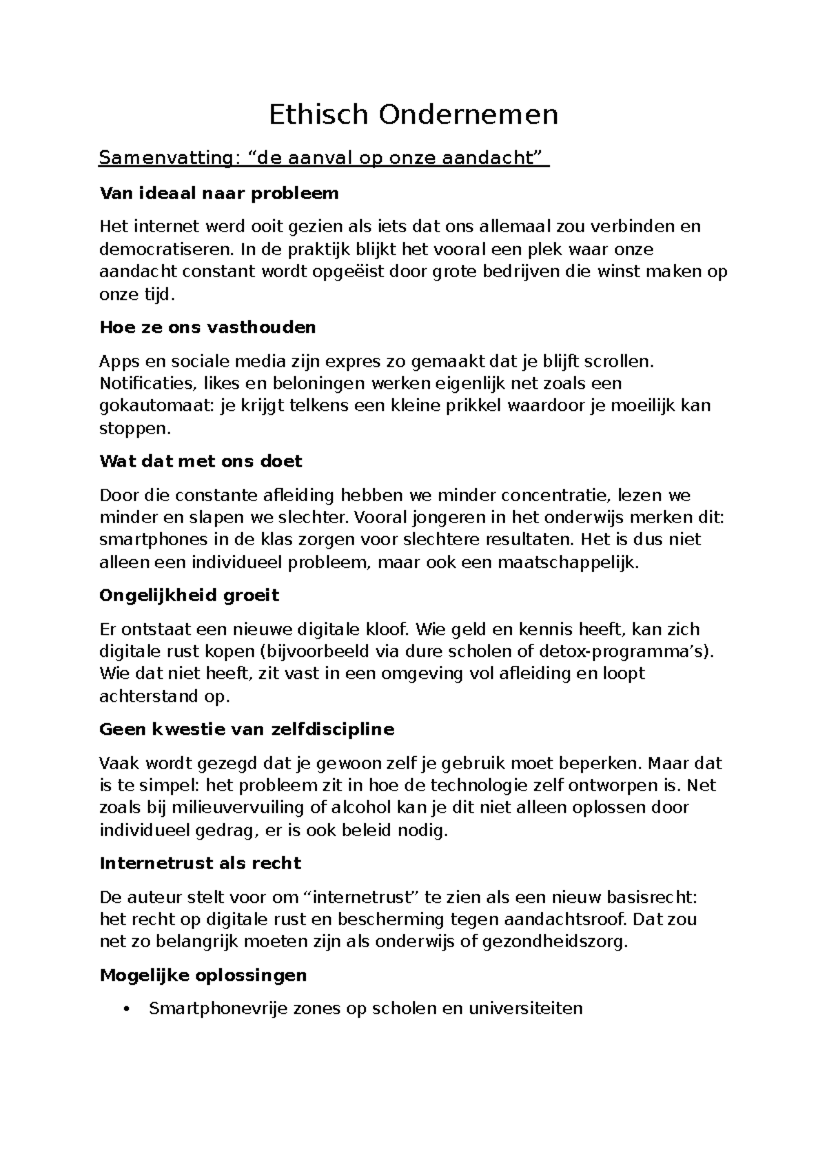 Ethisch Ondernemen: Perfecte Samenvatting van Kernideeën en Oplossingen ...