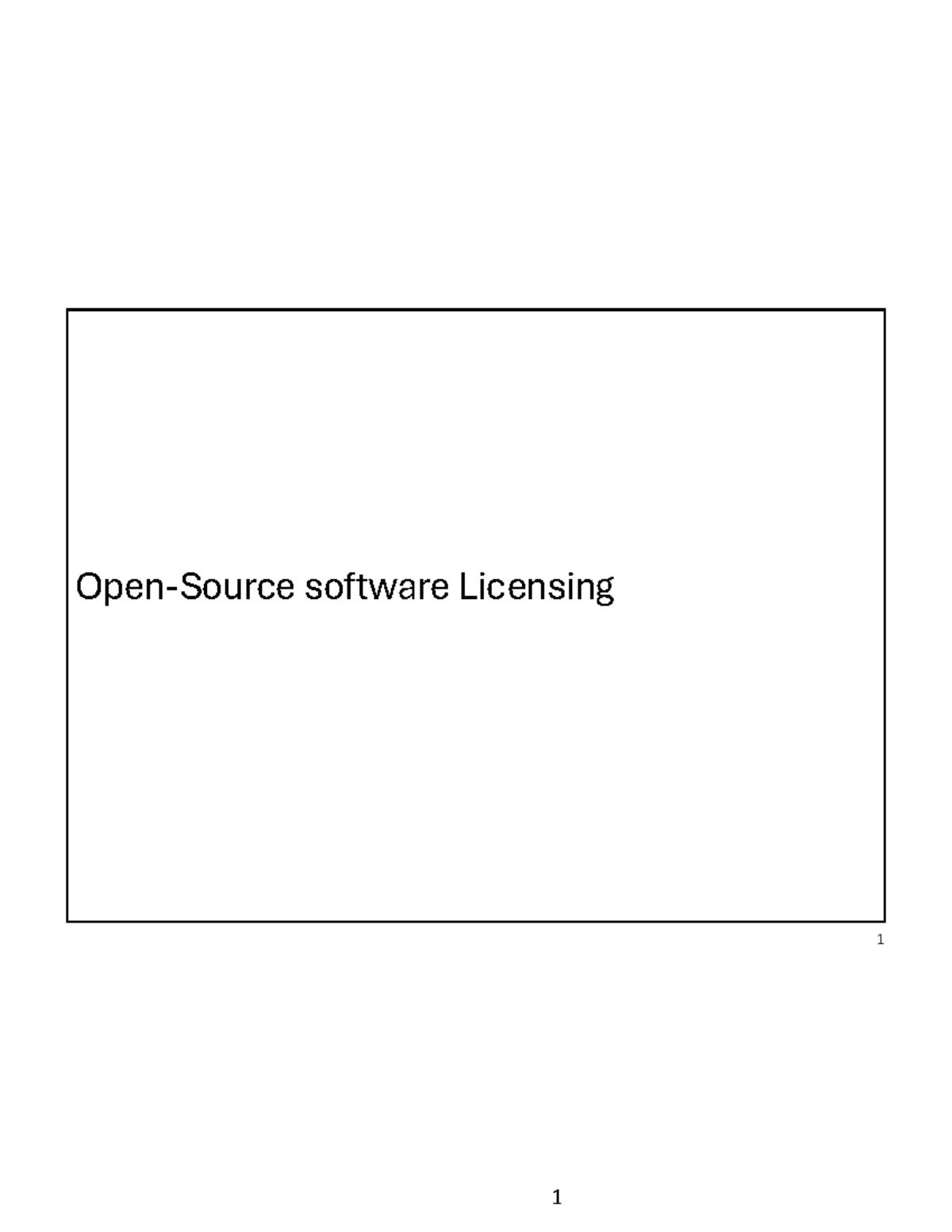 Lesson 2 - Open Source Software Licensing Overview - Studocu