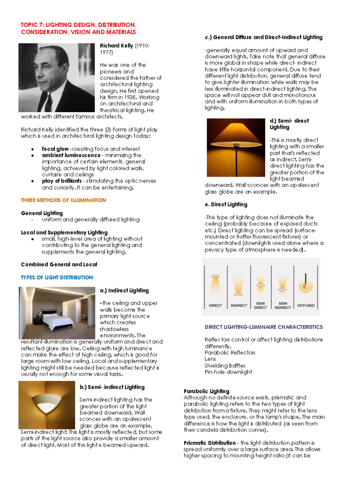 Acoustics 090025: Building Utilities 3 - Acoustics and Lighting ...