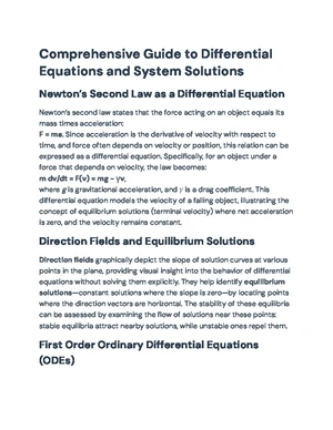 Linear Equations - Study Notes & Assignments - Studocu