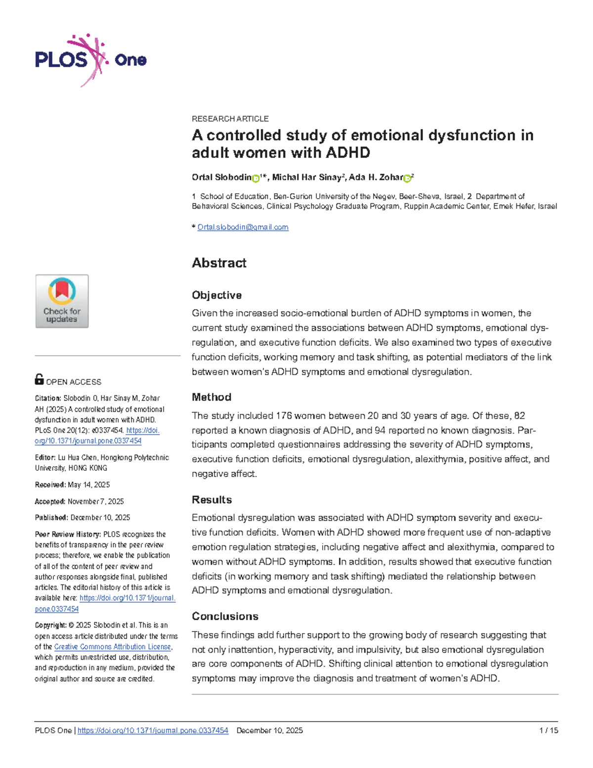 ADHD 101: Emotional Dysregulation in Adult Women with ADHD - Studocu