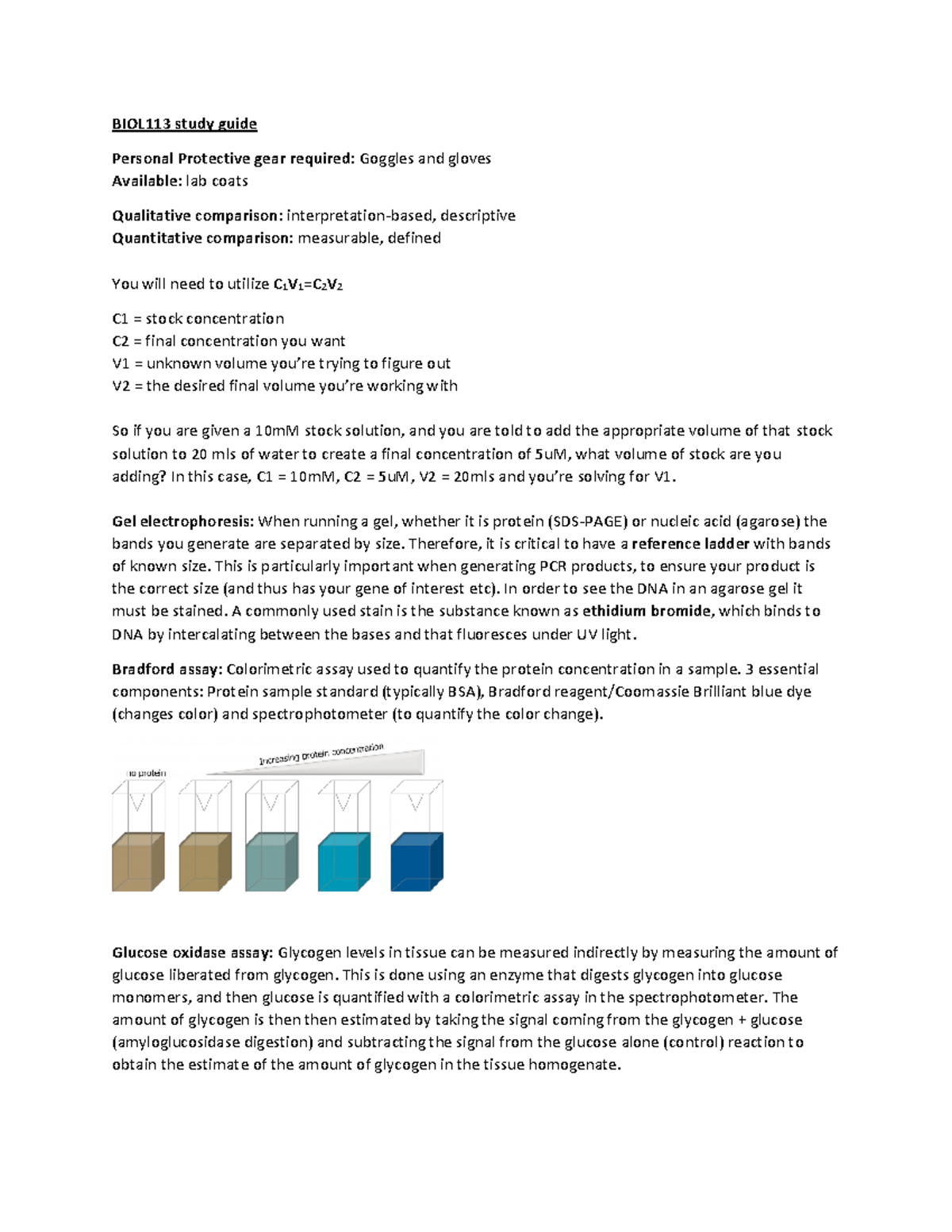 BIOL113 Final Exam Study Guide: Key Concepts and Techniques - Studocu