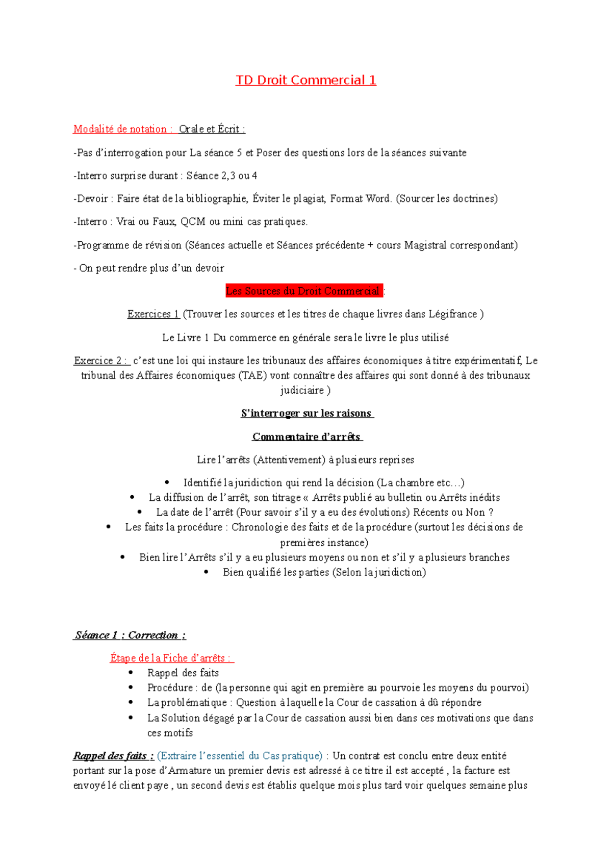 Commentaire d