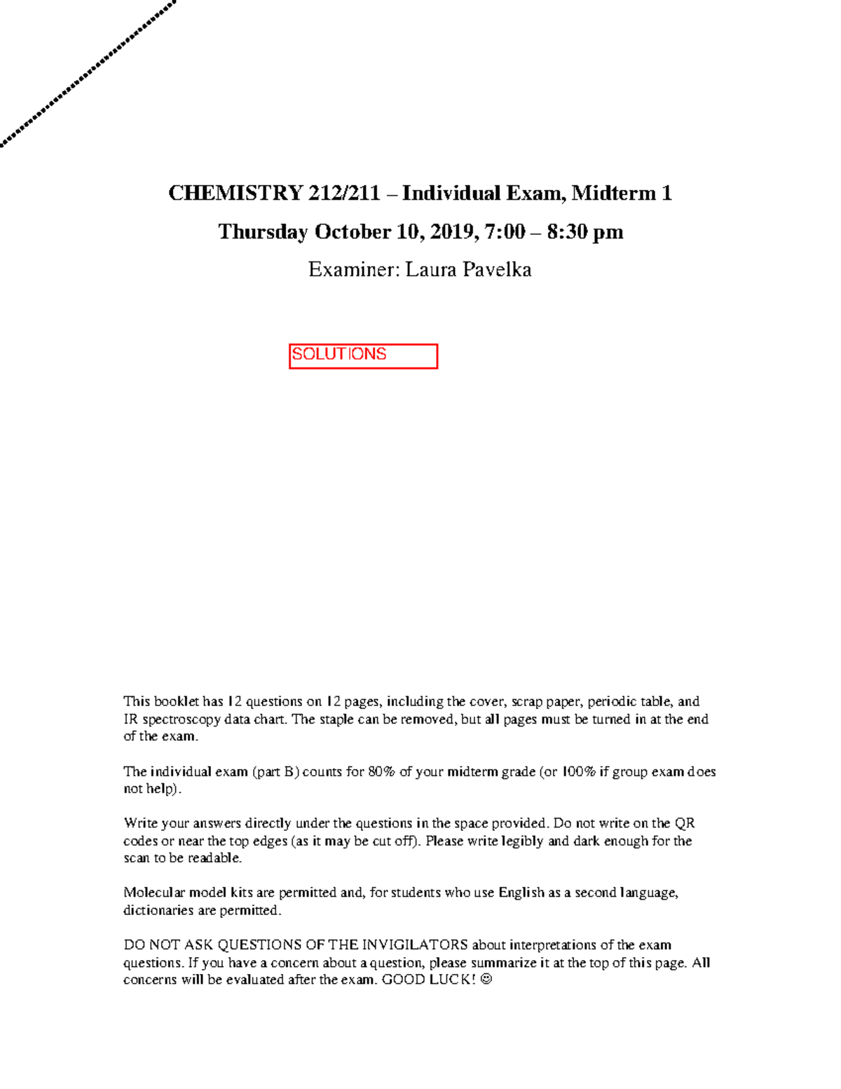 Exam November 2019, questions and answers - CHEMISTRY 212/211 ...