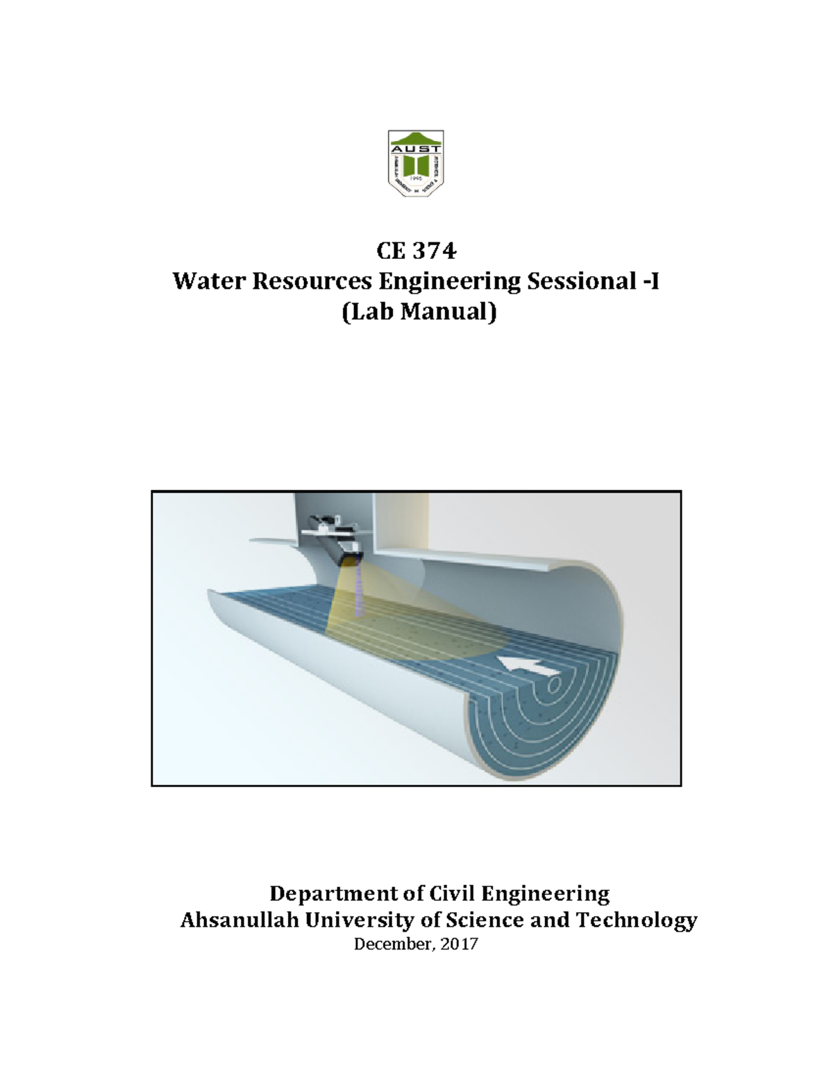 CE 374 Lab Manual: Open Channel Flow Experiments & Procedures - Studocu