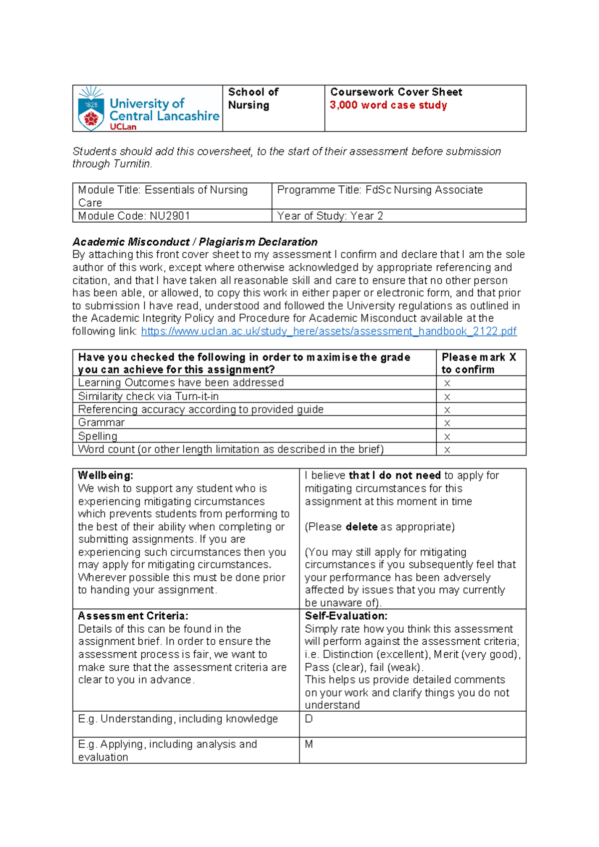 Case Study on Health Promotion Strategies (NU2901) - Studocu