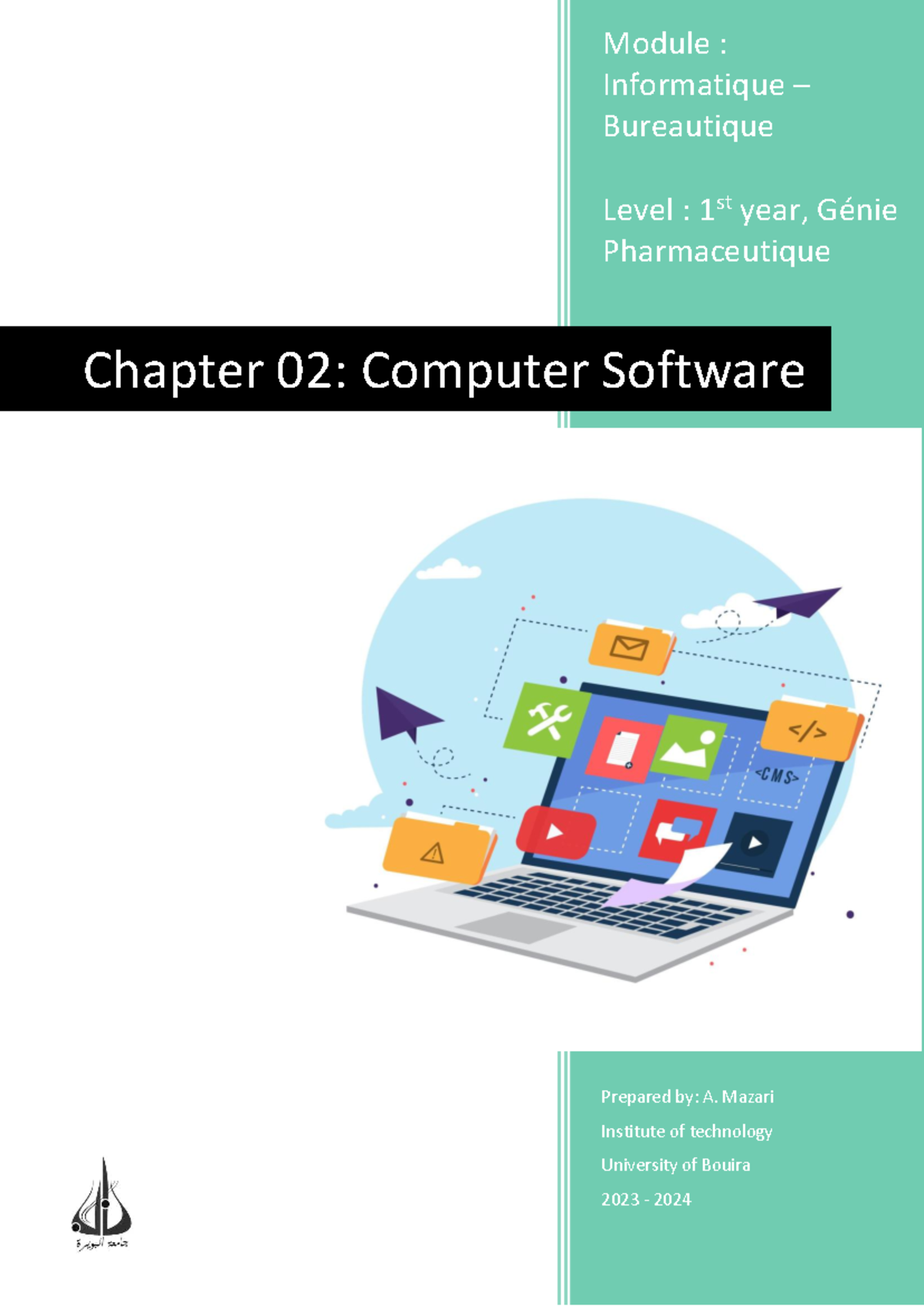 GPh 1st Year: Chapter 02 - Computer Software Overview - Studocu