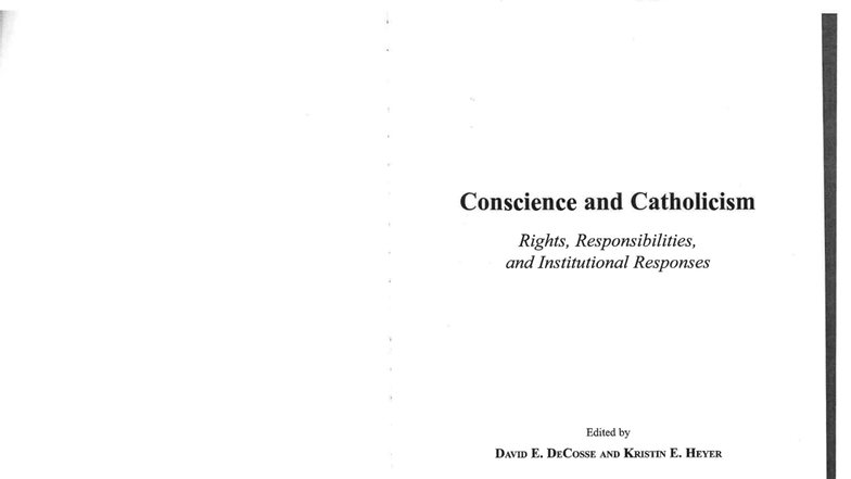Conscience Formation and Unconscious Racial Bias: A Catholic ...