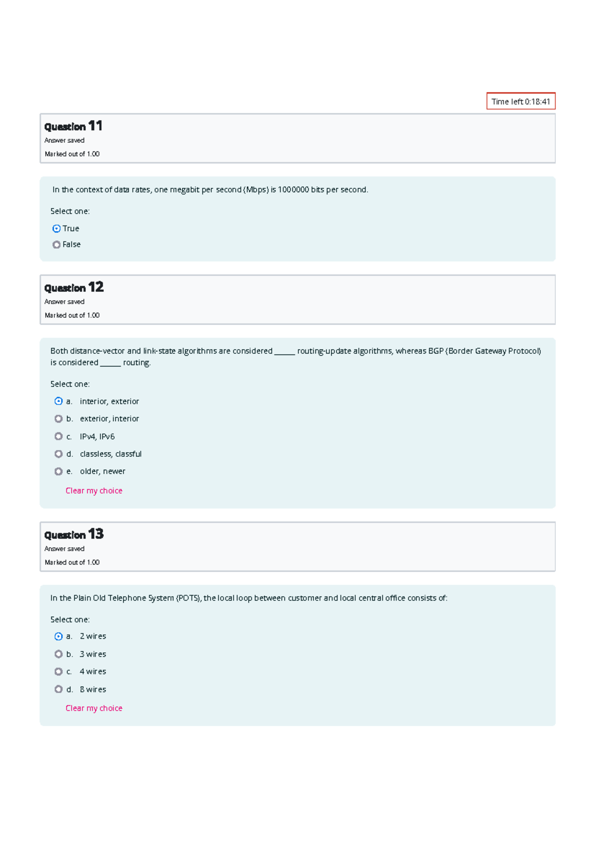 Final Exam: Data Rates and Networking Concepts (Course Code) - Studocu