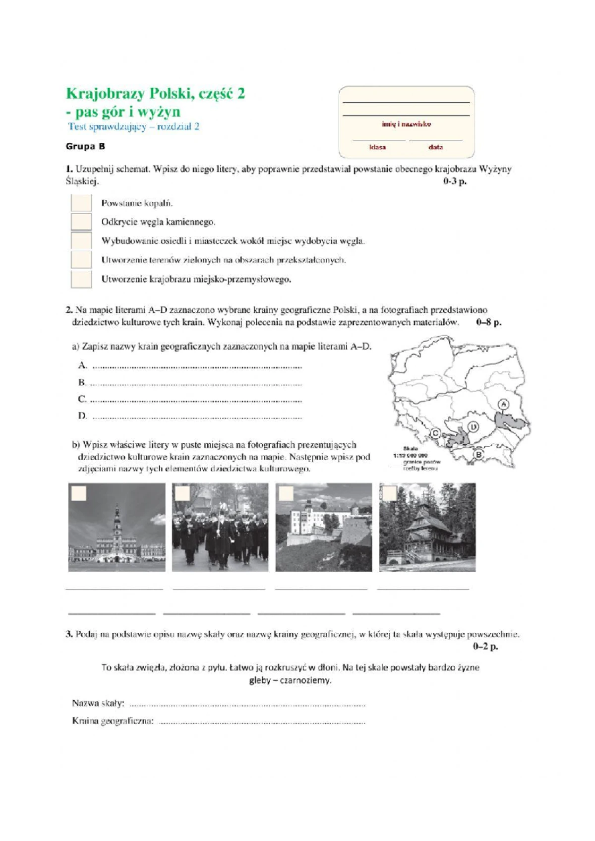 Geografia kl 5: Sprawdziany i Przygotowania do Egzaminu - Studocu