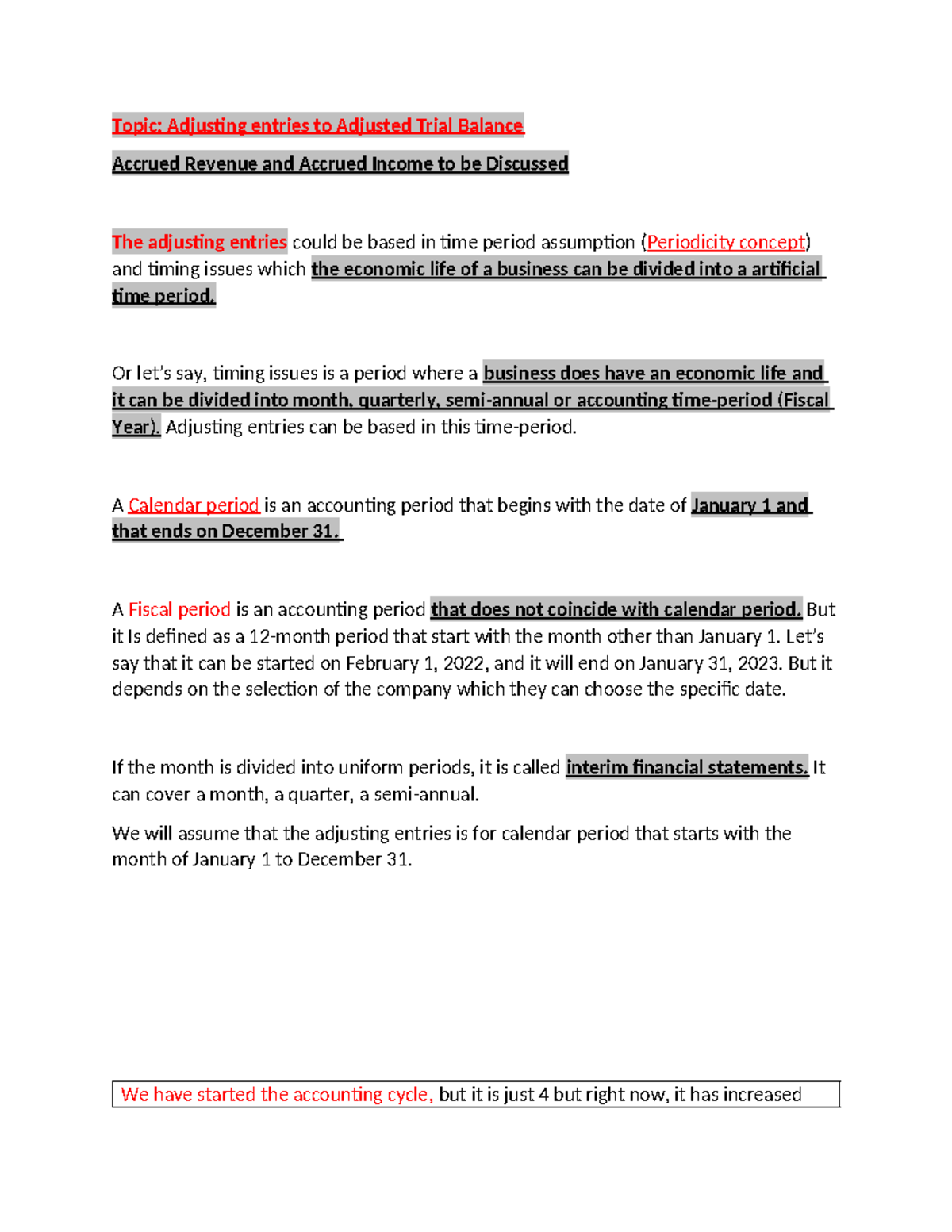 Adjusting Entries Overview for Accounting Cycle (P153 - 155) - Studocu
