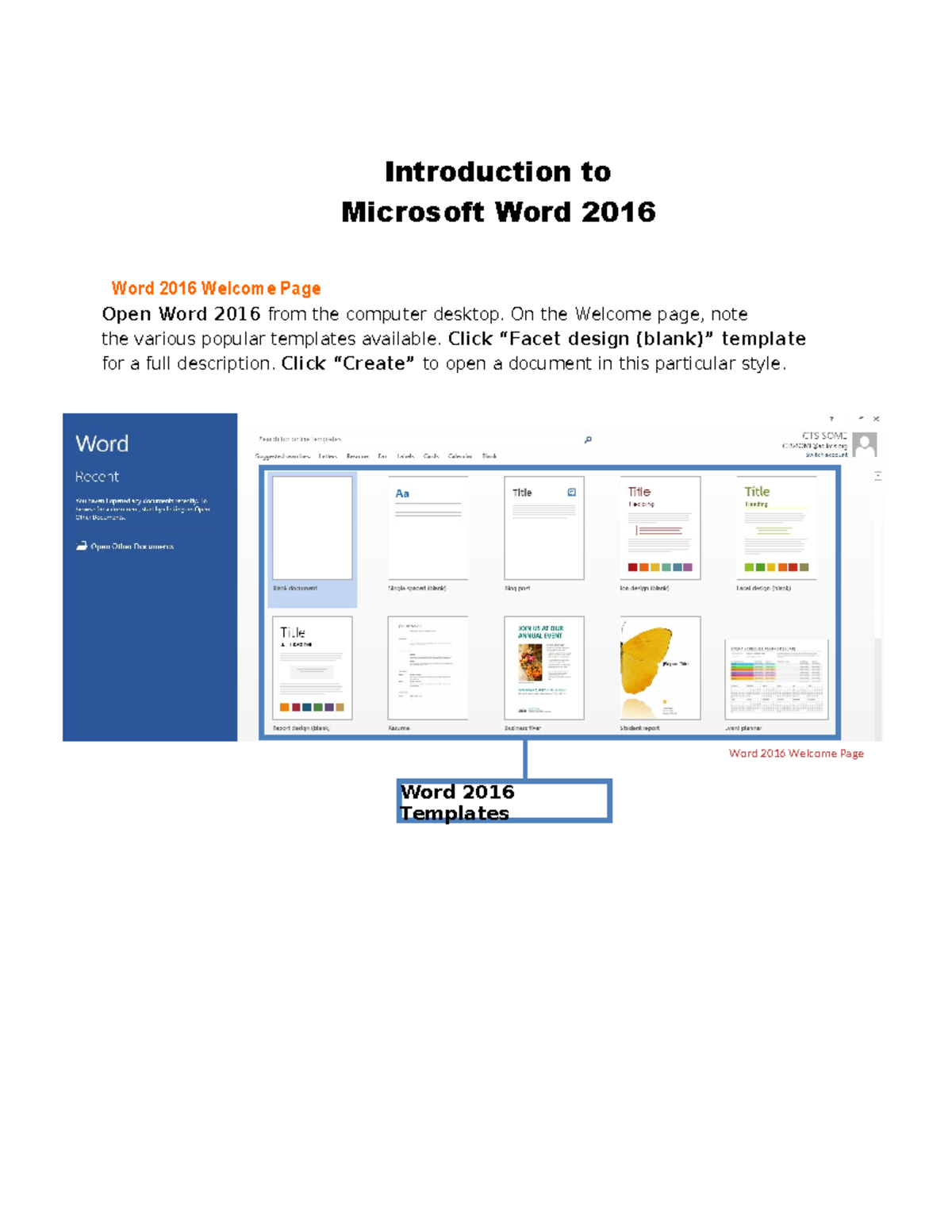 Introduction to Microsoft Word 2016: Key Features and Navigation - Studocu