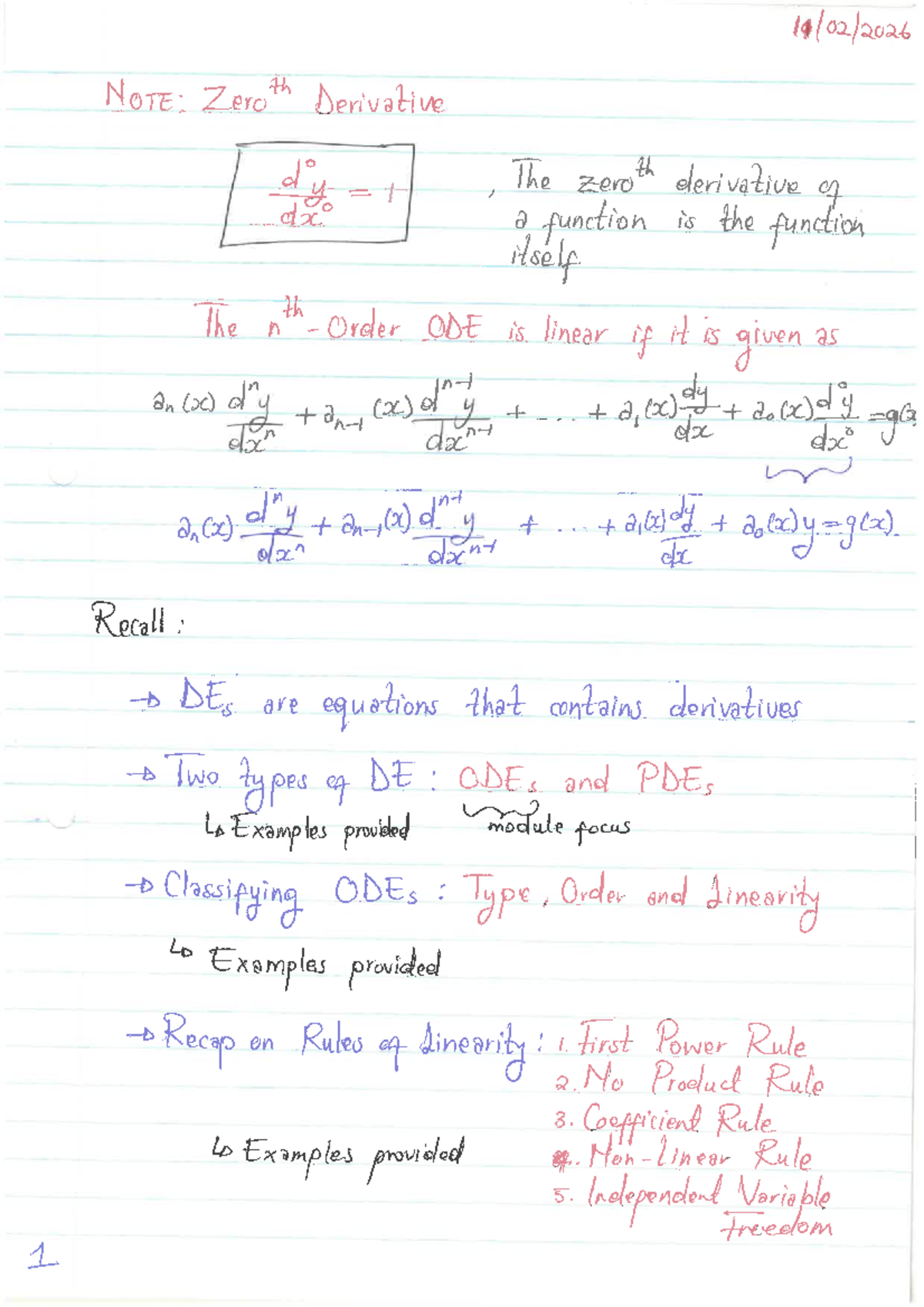 Week 1 Lecture 02 - Direct Integration & Separation of Variables - Studocu