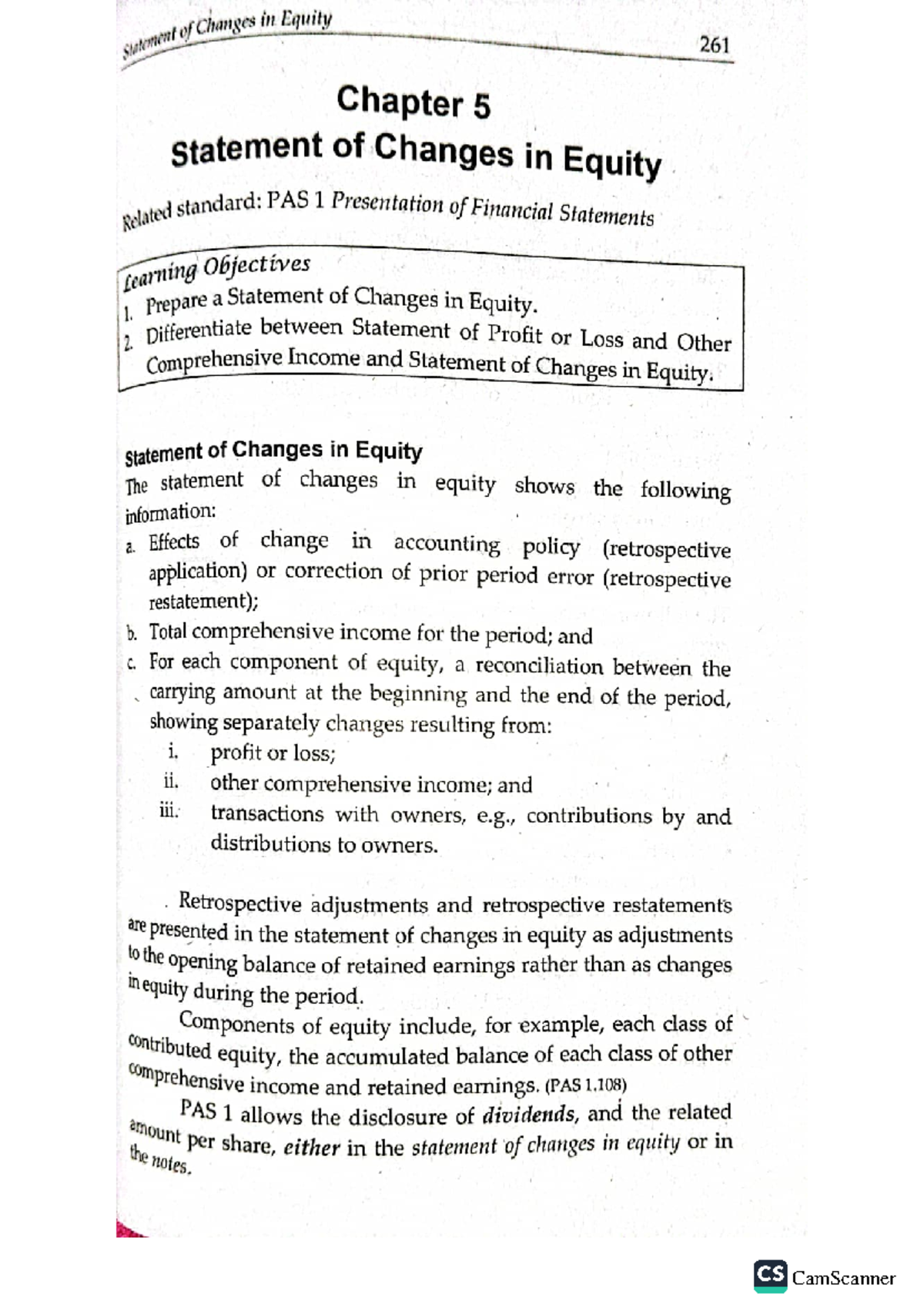 Chapter 5 - Intermediate Accounting 3 - Changes in Equity 261 Chapter 5 ...