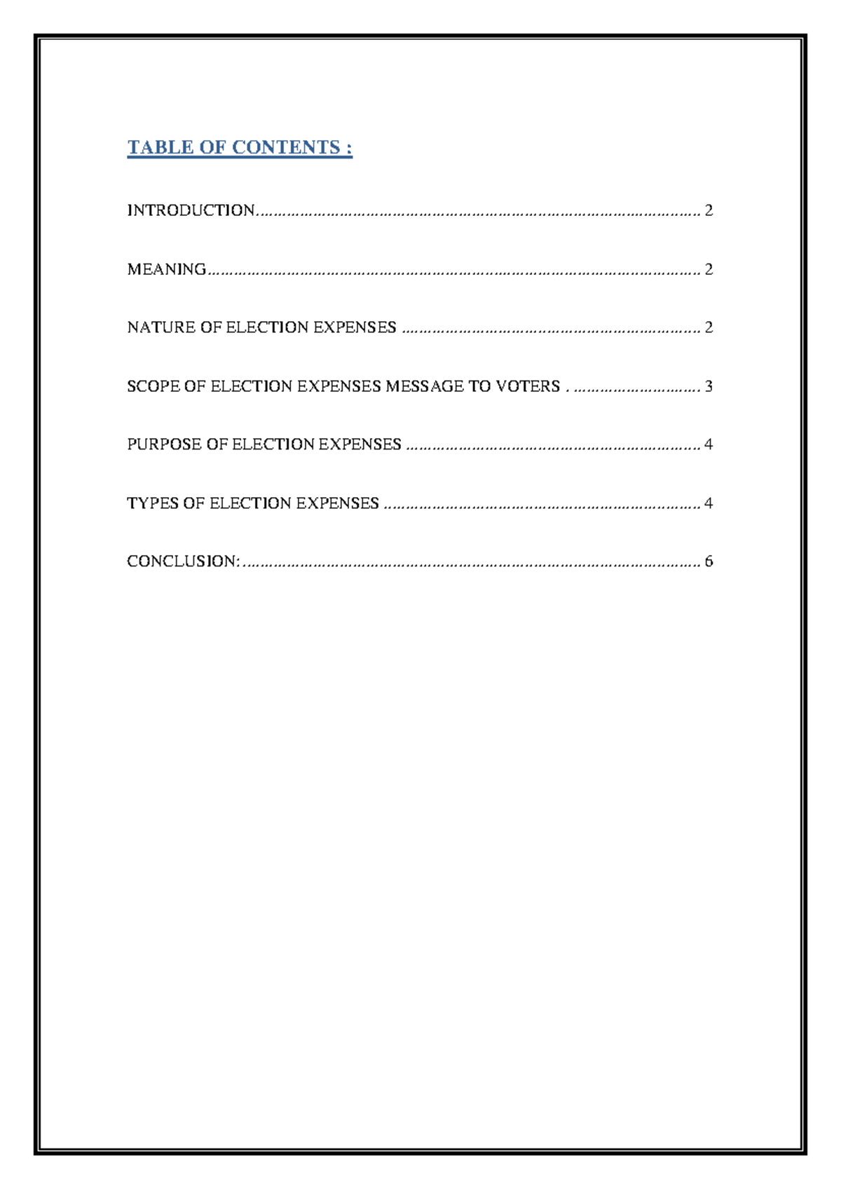 Election Law Assignment: Understanding Election Expenses Regulations ...
