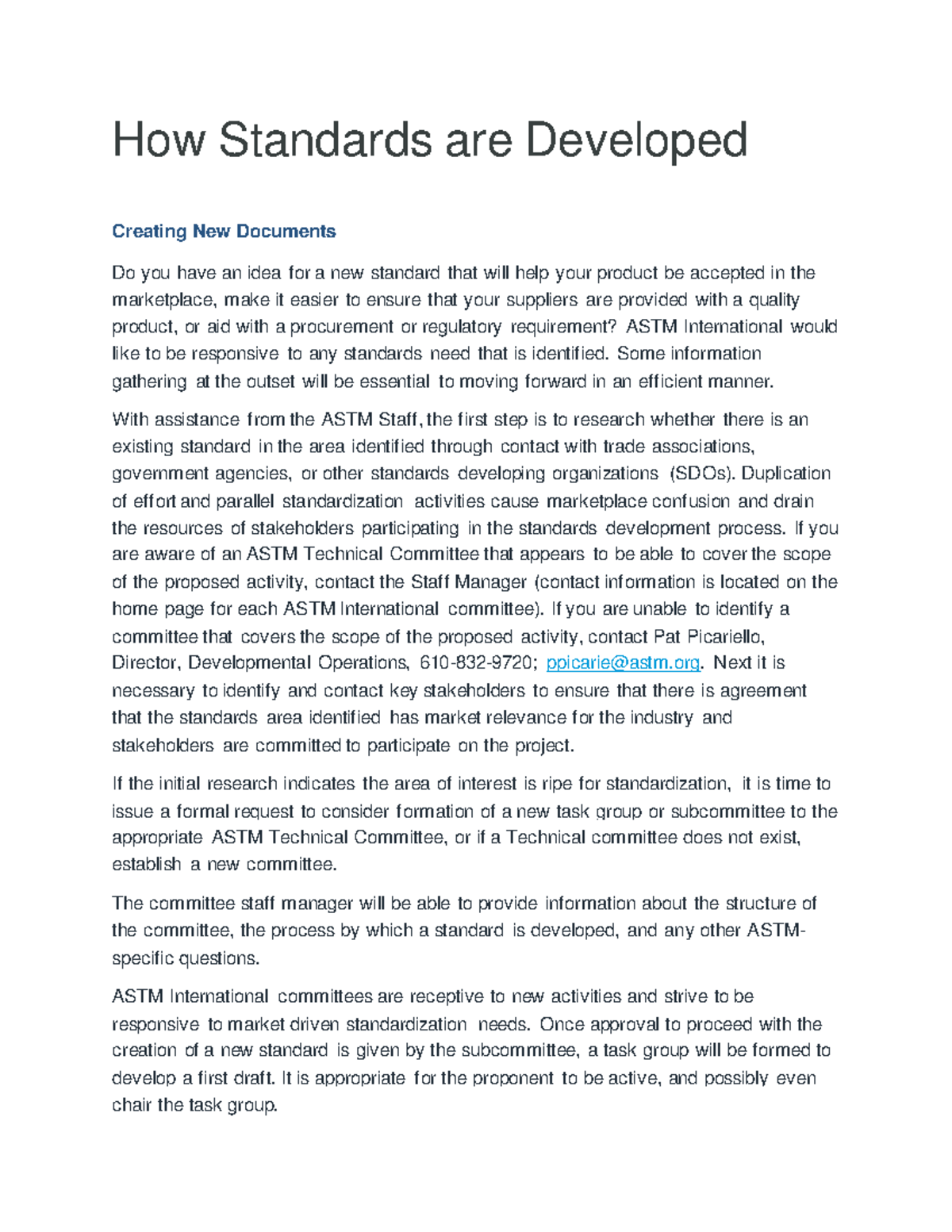 4 - How Standards are Developed - How Standards are Developed Creating ...