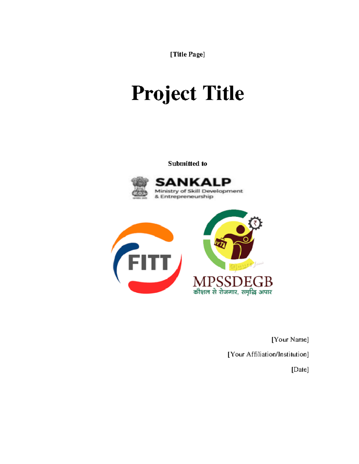 Project Report Template: Structure and Guidelines - Studocu