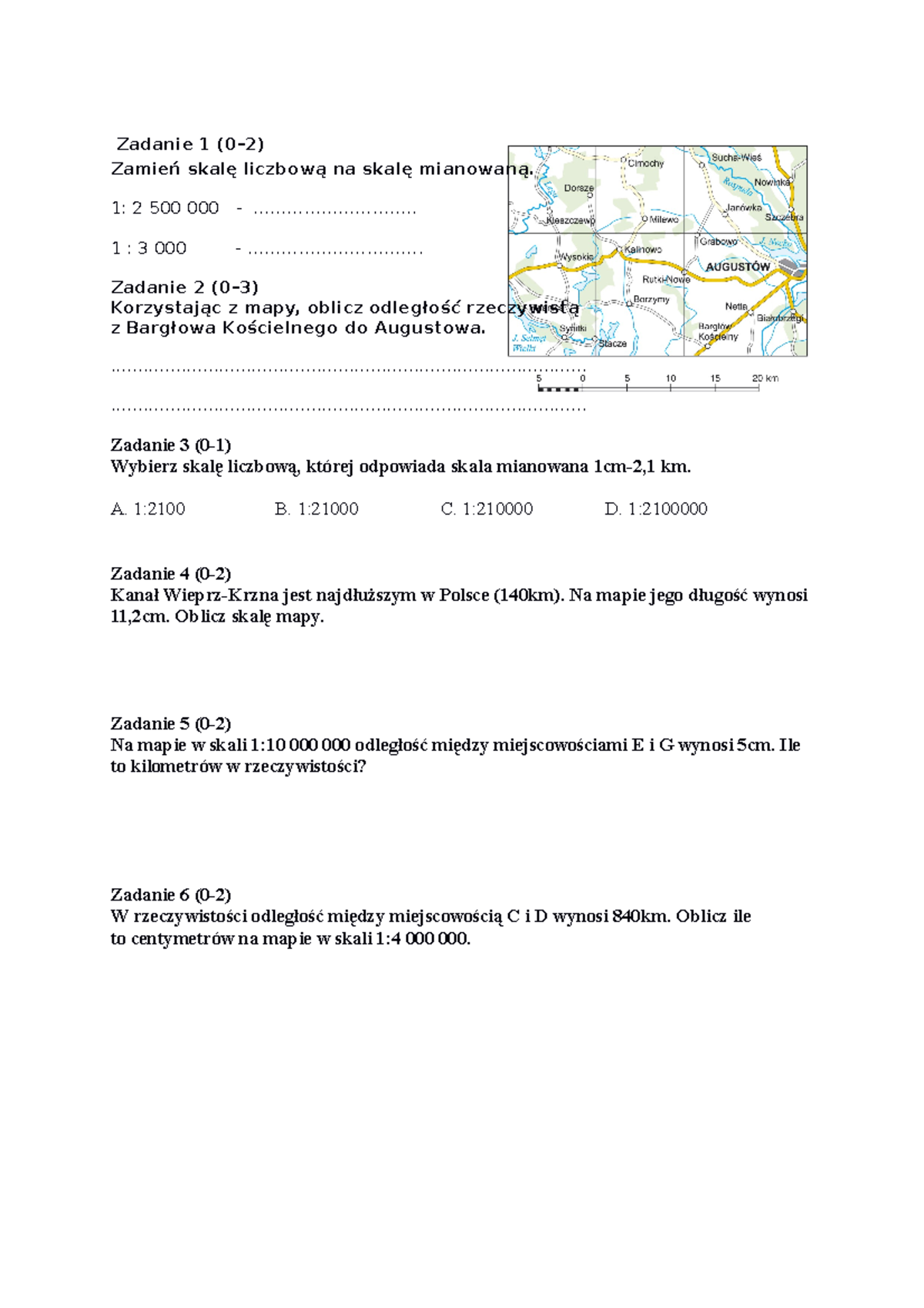 Sprawdzian Z Geografii Dla Klasy 5 www.studocu.com