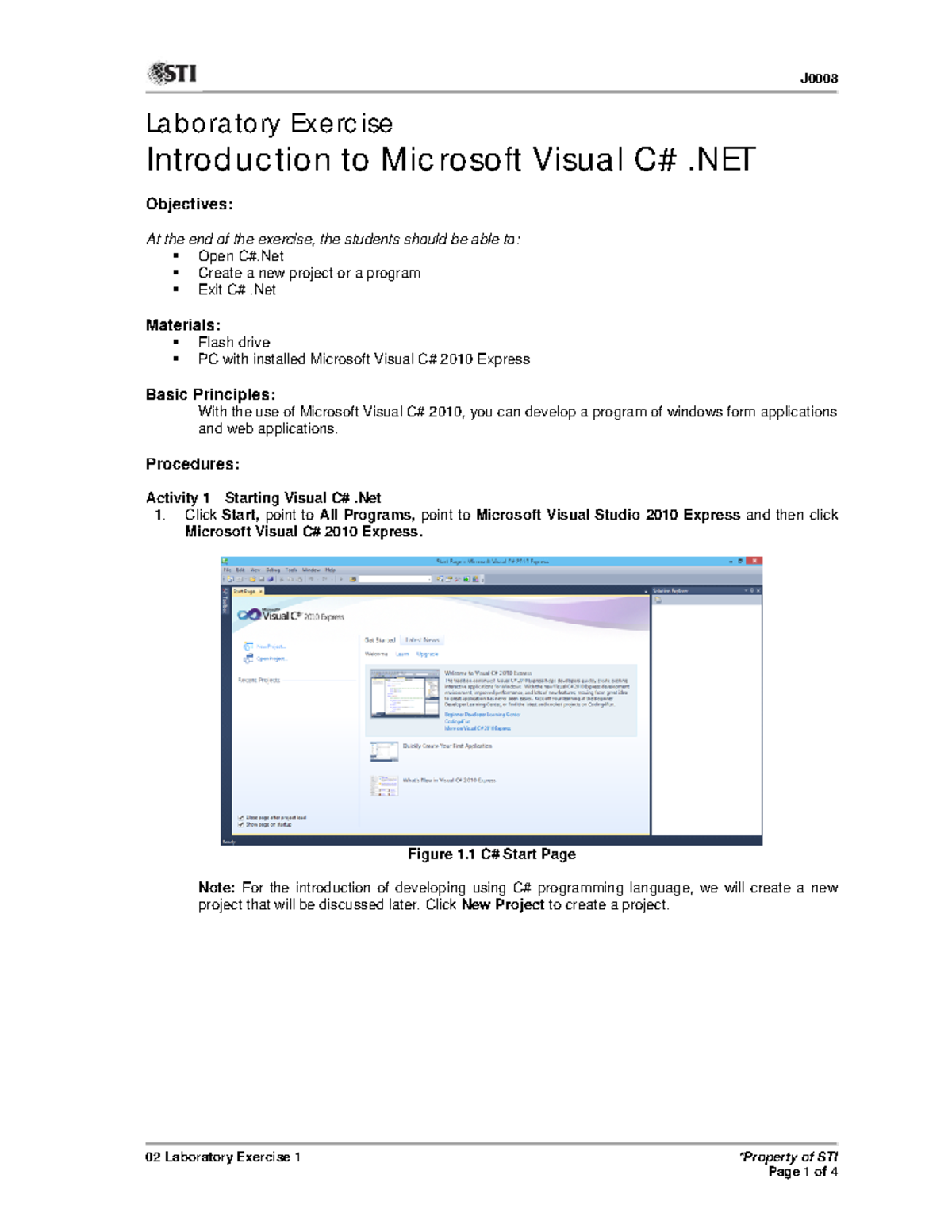 Final Lab Exercise 1: Intro to Microsoft Visual C# .NET - Studocu