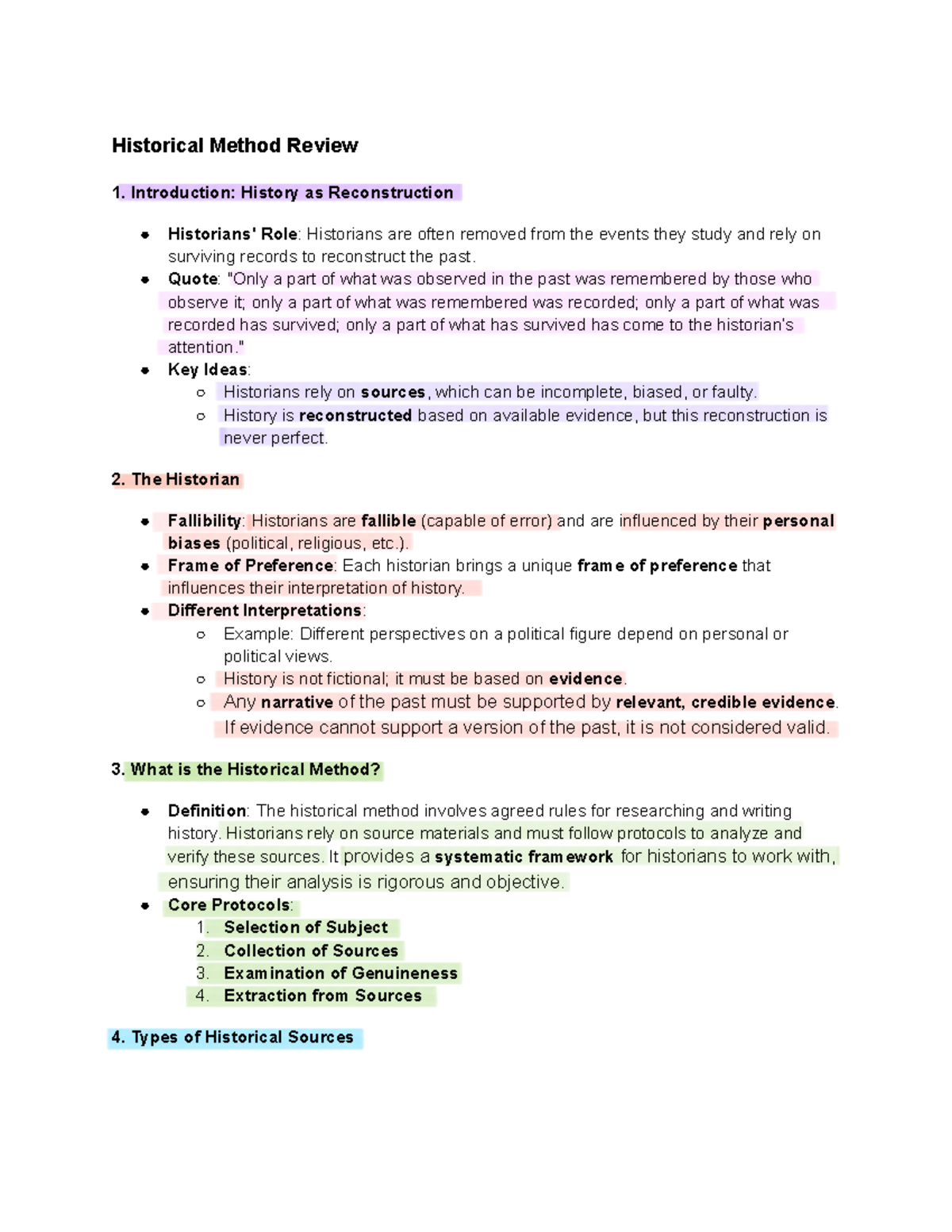 GE 2 - Comprehensive Review of the Historical Method - Studocu