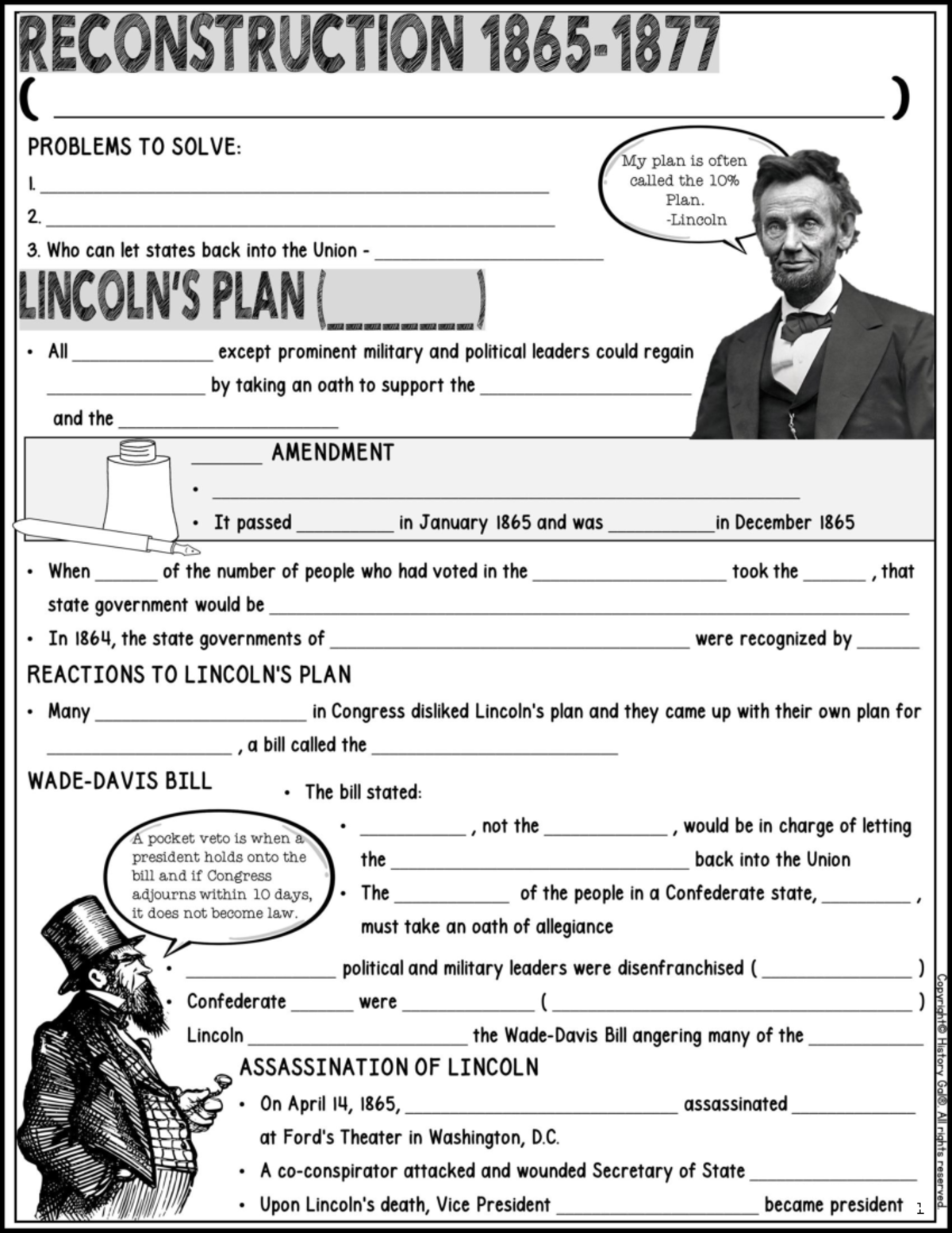 Reconstruction Era Guided Notes (HIST 101) - Studocu